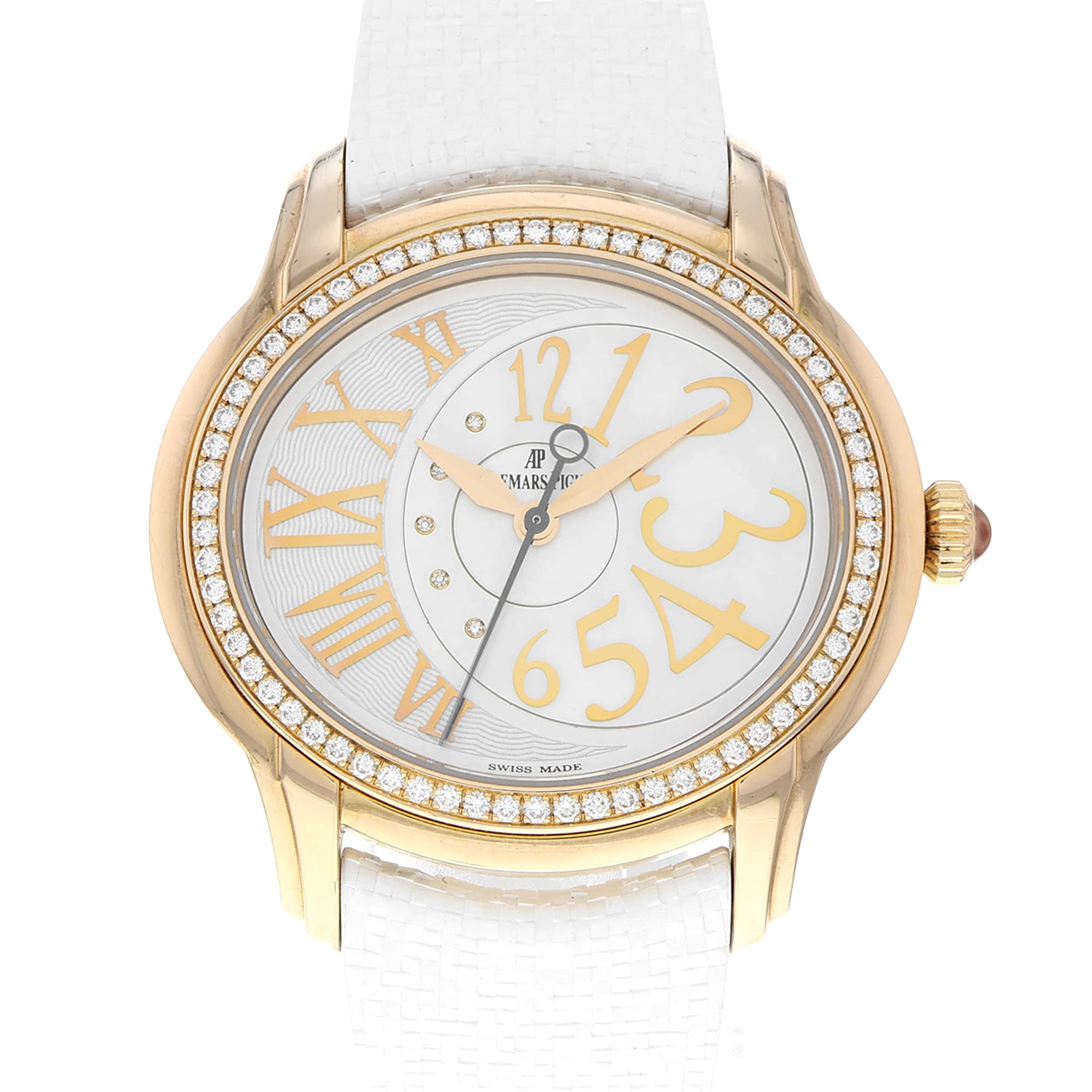 Audemars Piguet Millenary Ladies 77301OR.ZZ.D015CR.01 MOP factory Diamonds