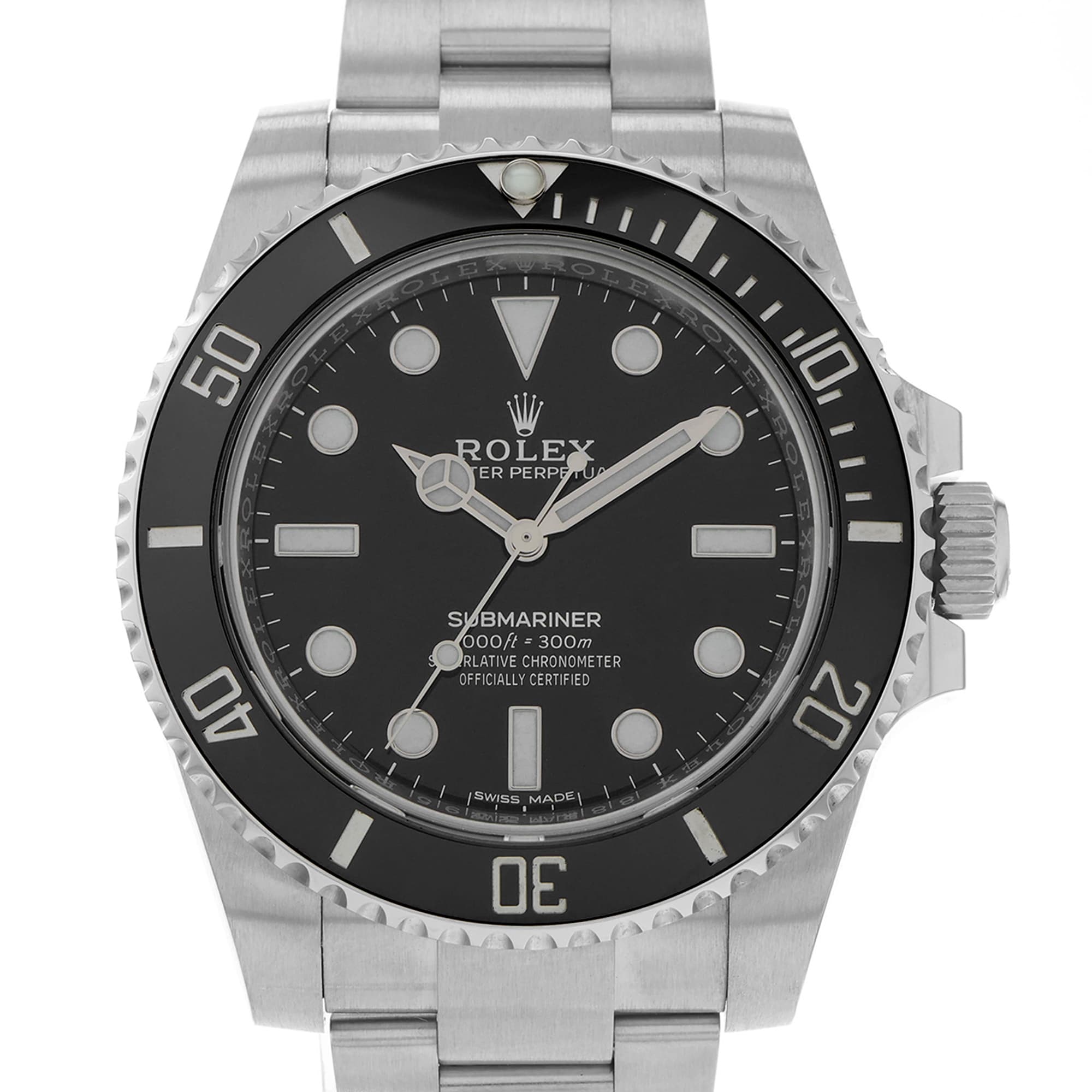 Rolex Submariner (No Date) 114060 Black Ceramic Bezel
