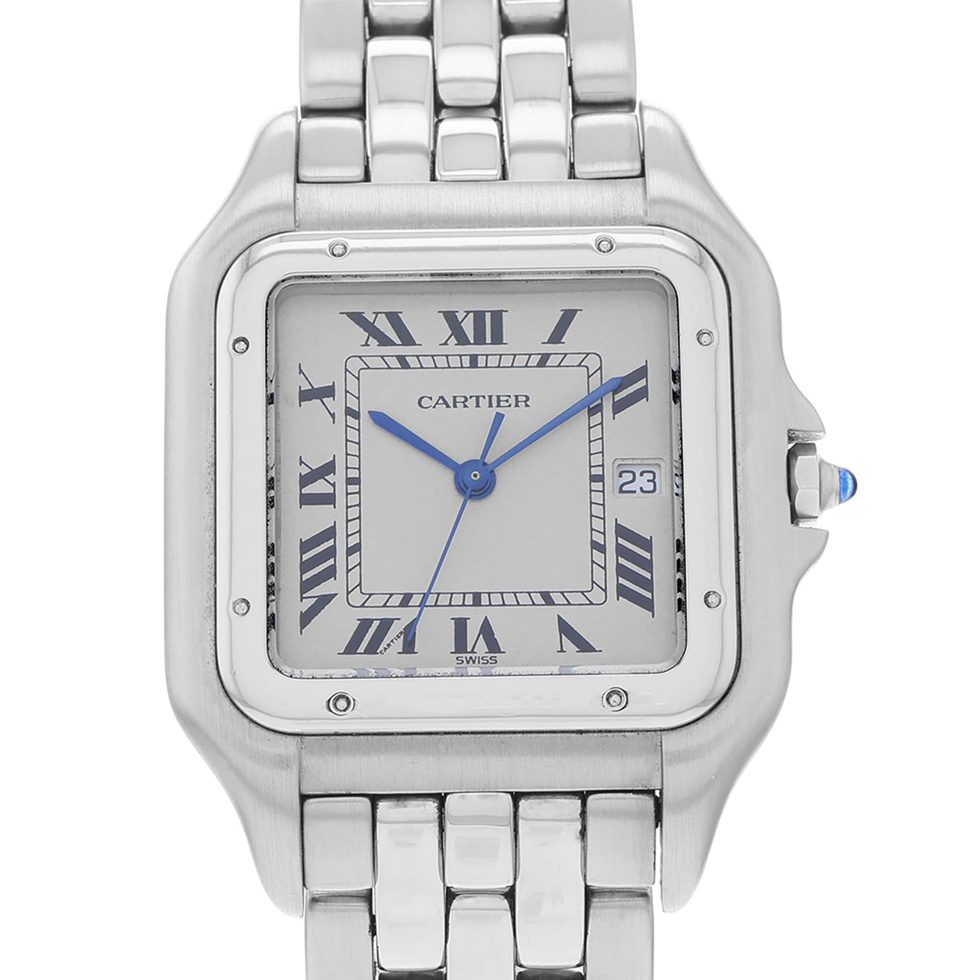 Cartier Panthere W25032P5-1300 White Roman Dial Steel Quartz