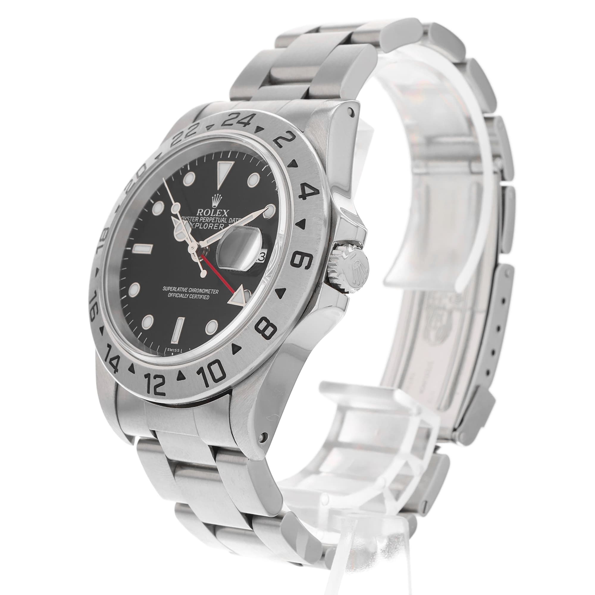 Rolex Explorer II 16570 Black Dial GMT Movement Oyster Perpetual Bracelet