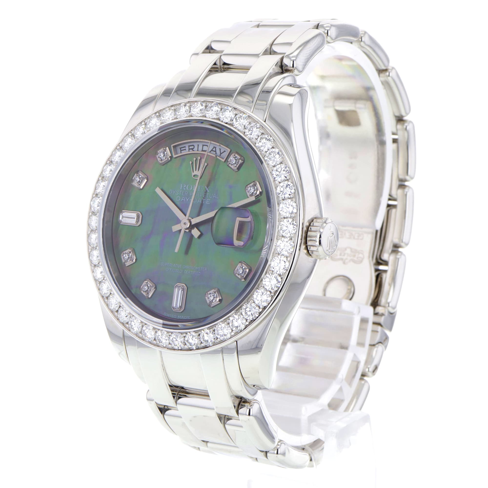 Rolex Day-Date 39mm 18946 Special Edition Dark Tahitian Diamond MOP Dial