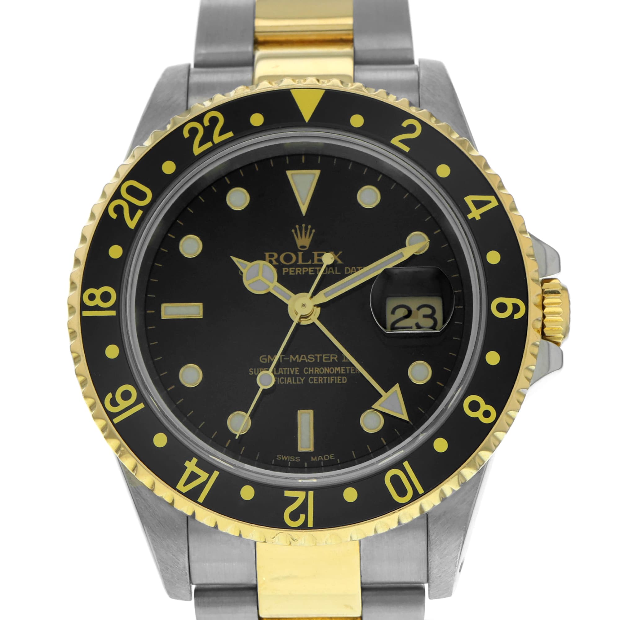 Rolex GMT-Master II 16713 Black automatic GMT dial Steel & 18K Yellow Gold
