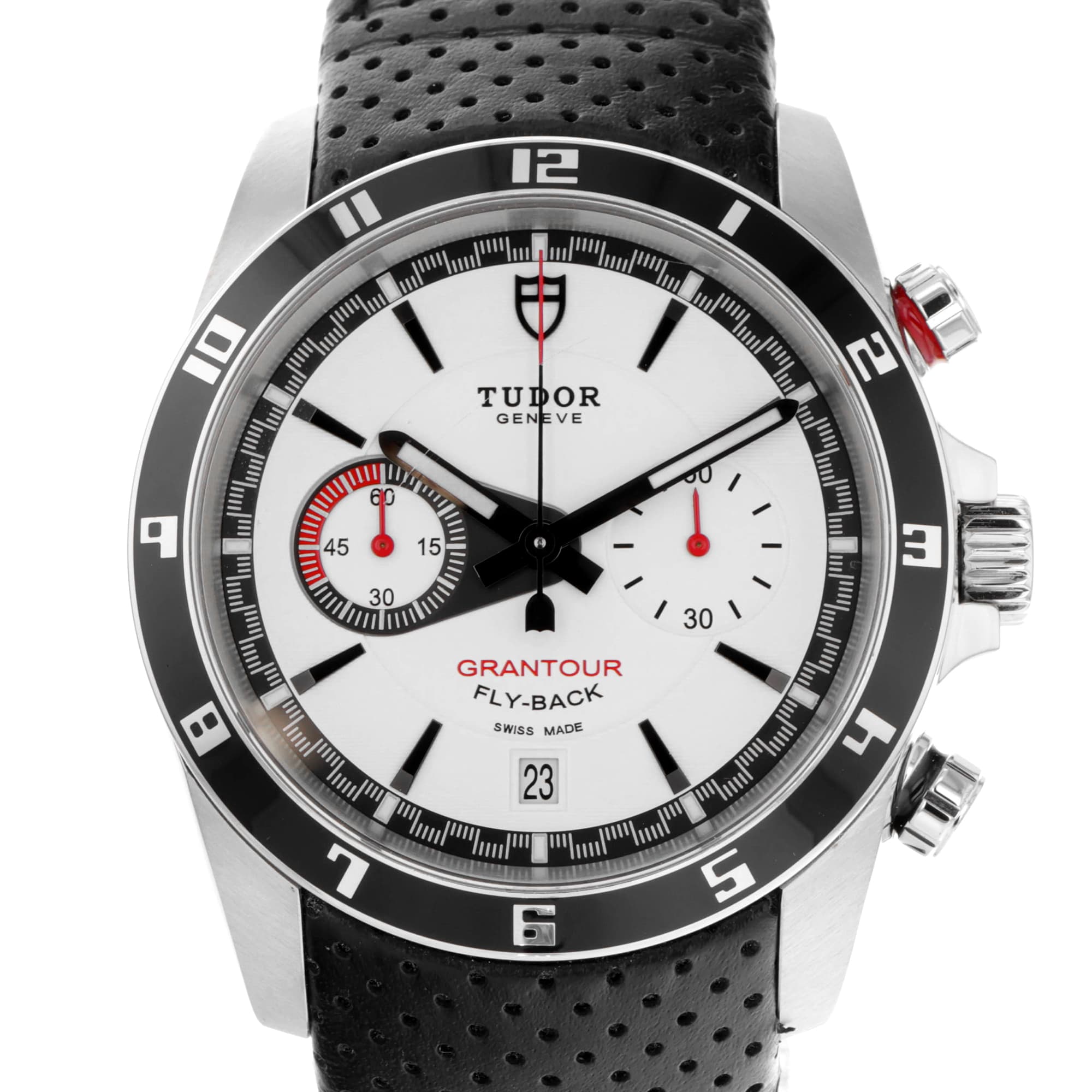 Tudor Grantour Chrono Fly-Back 20550N White Fly-Back dial steel watch