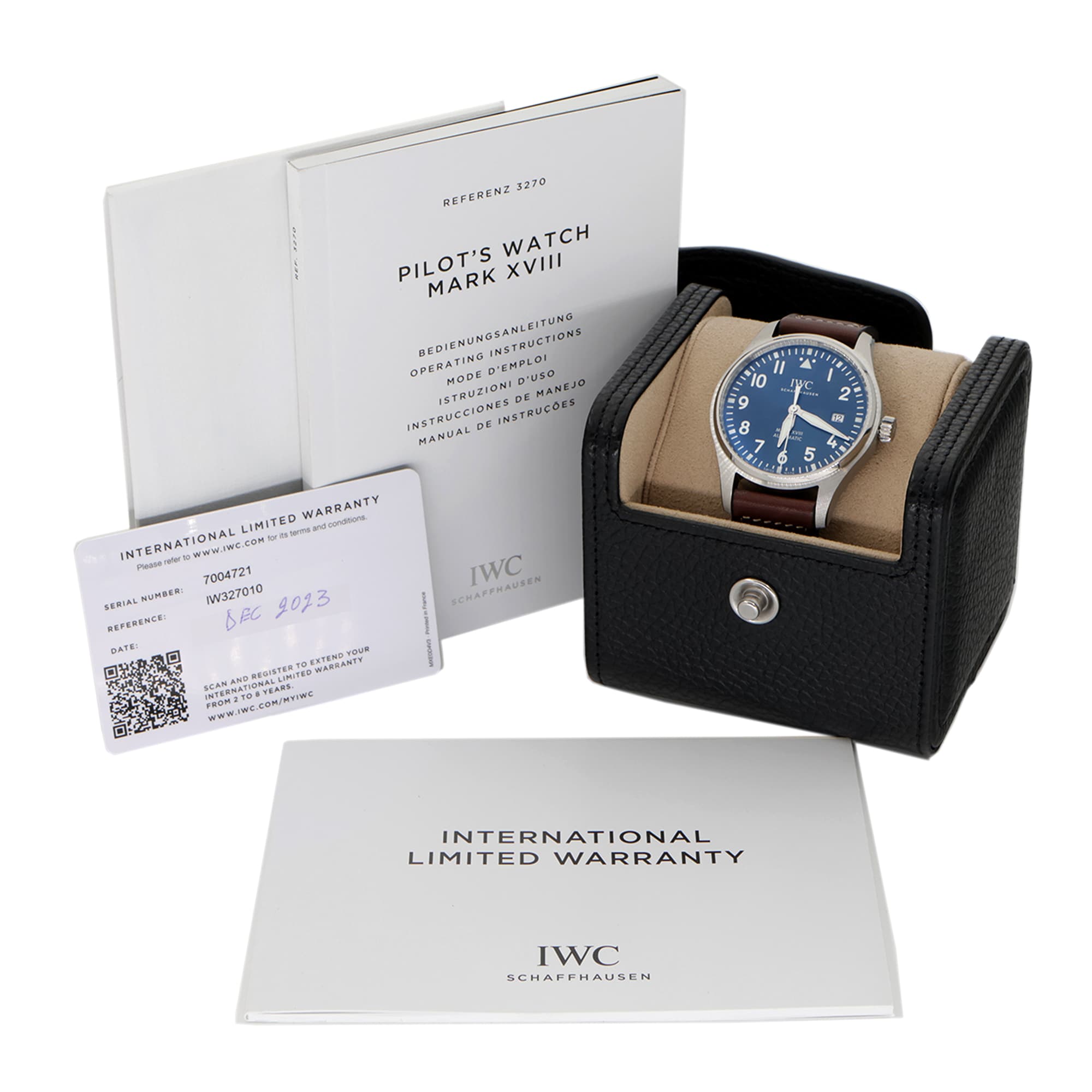 IWC Pilot Mark XVIII IW327010 UNWORN Petit Prince box/paper 2023 automatic date