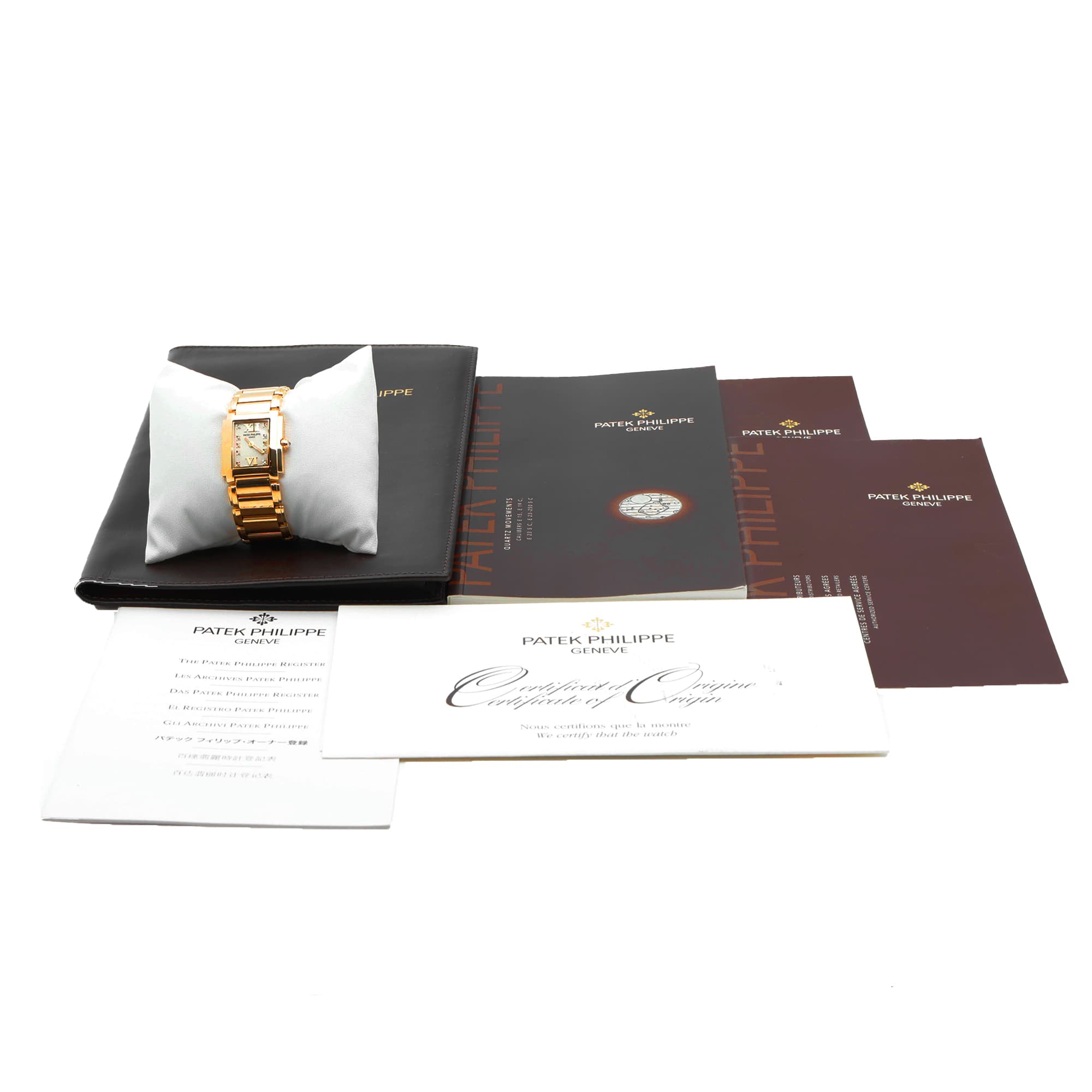 Patek Philippe Twenty 4 4907/1J Factory numeral diamonds 18k yellow gold