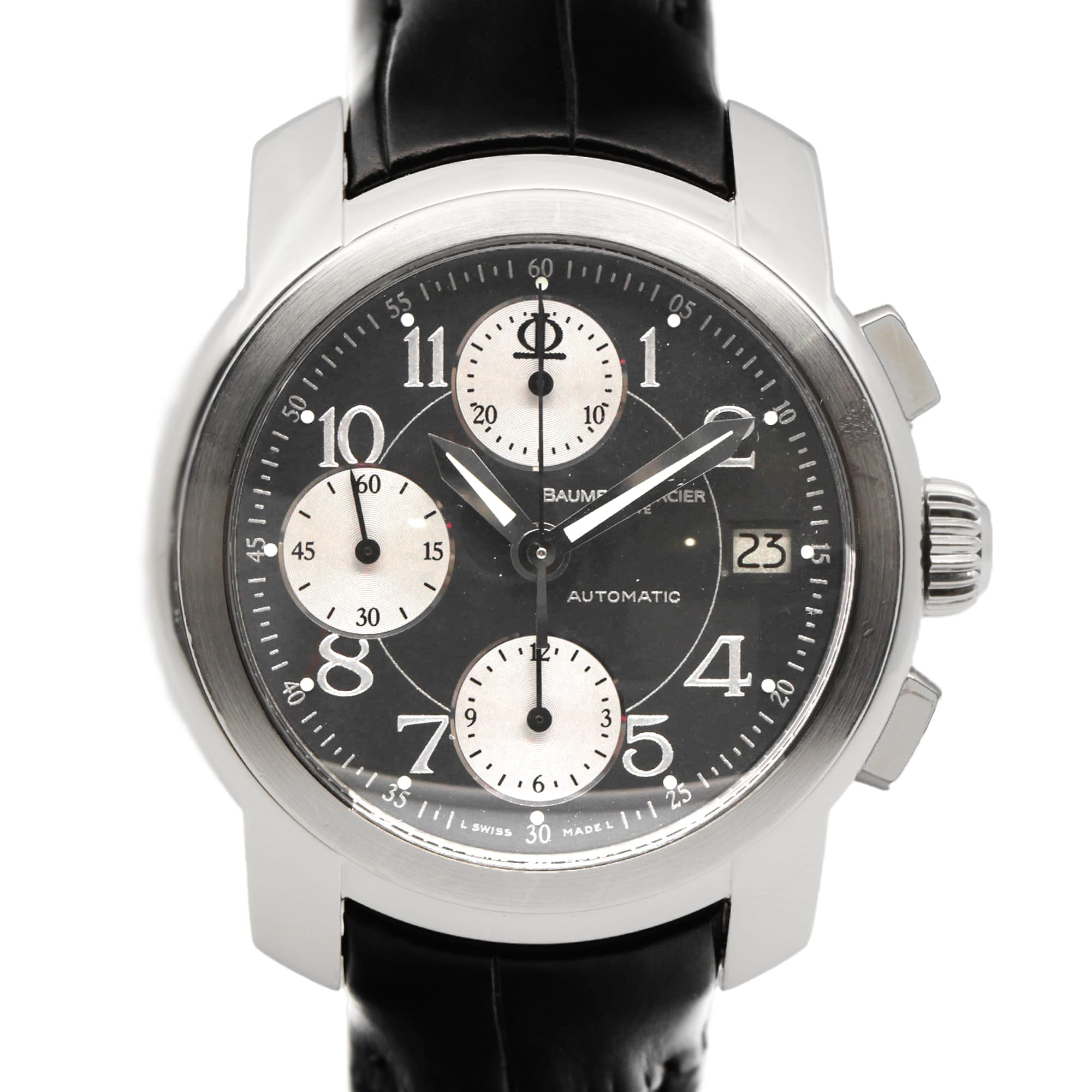 Baume & Mercier Capeland MVO45216 39mm Chronograph Black Dial Automatic Mens