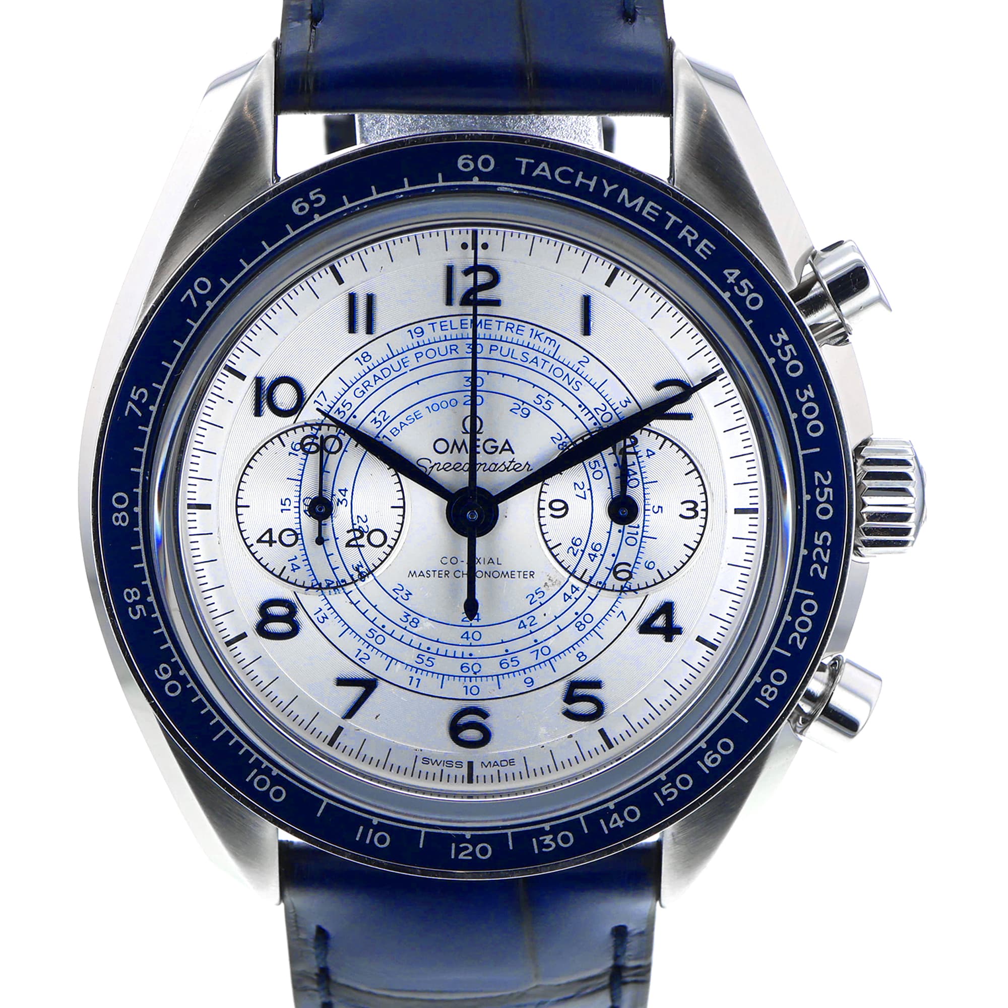 Omega Speedmaster 32932435102001 43mm Chronograph Clear back Scratched dial