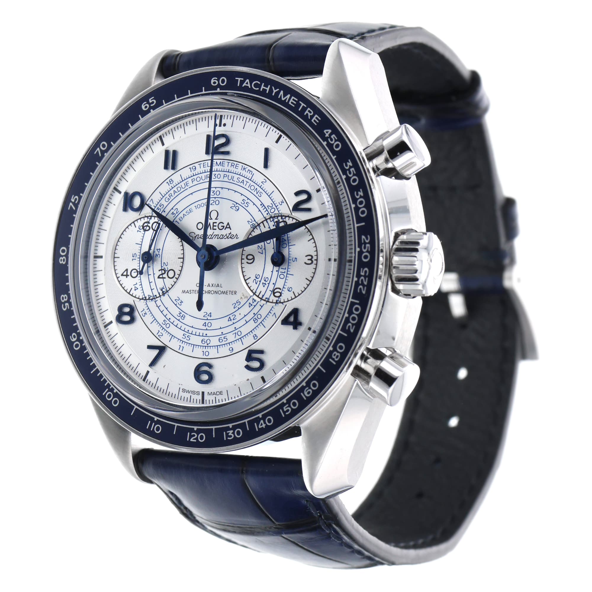 Omega Speedmaster 32932435102001 43mm Chronograph Clear back Scratched dial