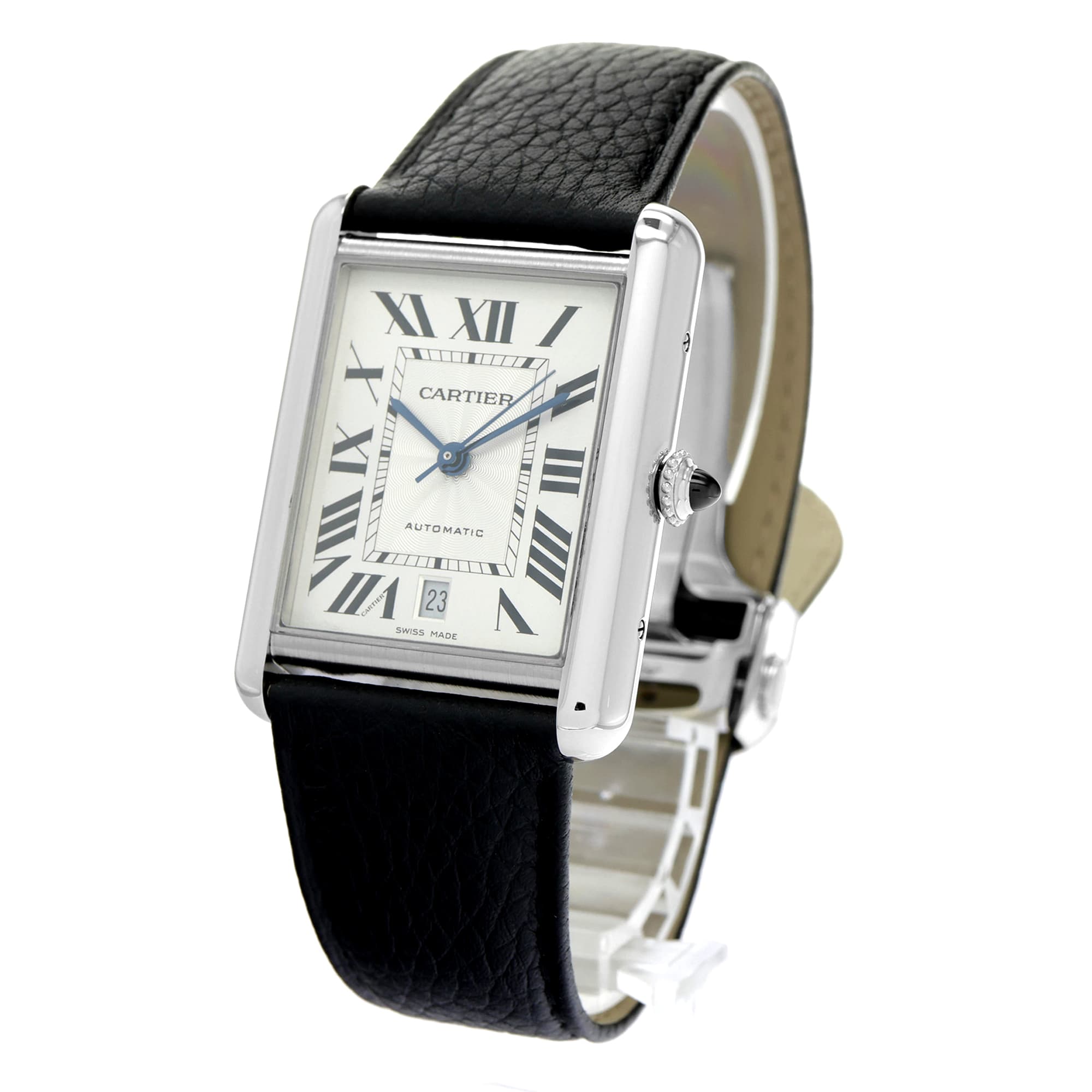 Cartier Tank Must XL 4324 40mm case rubber strap
