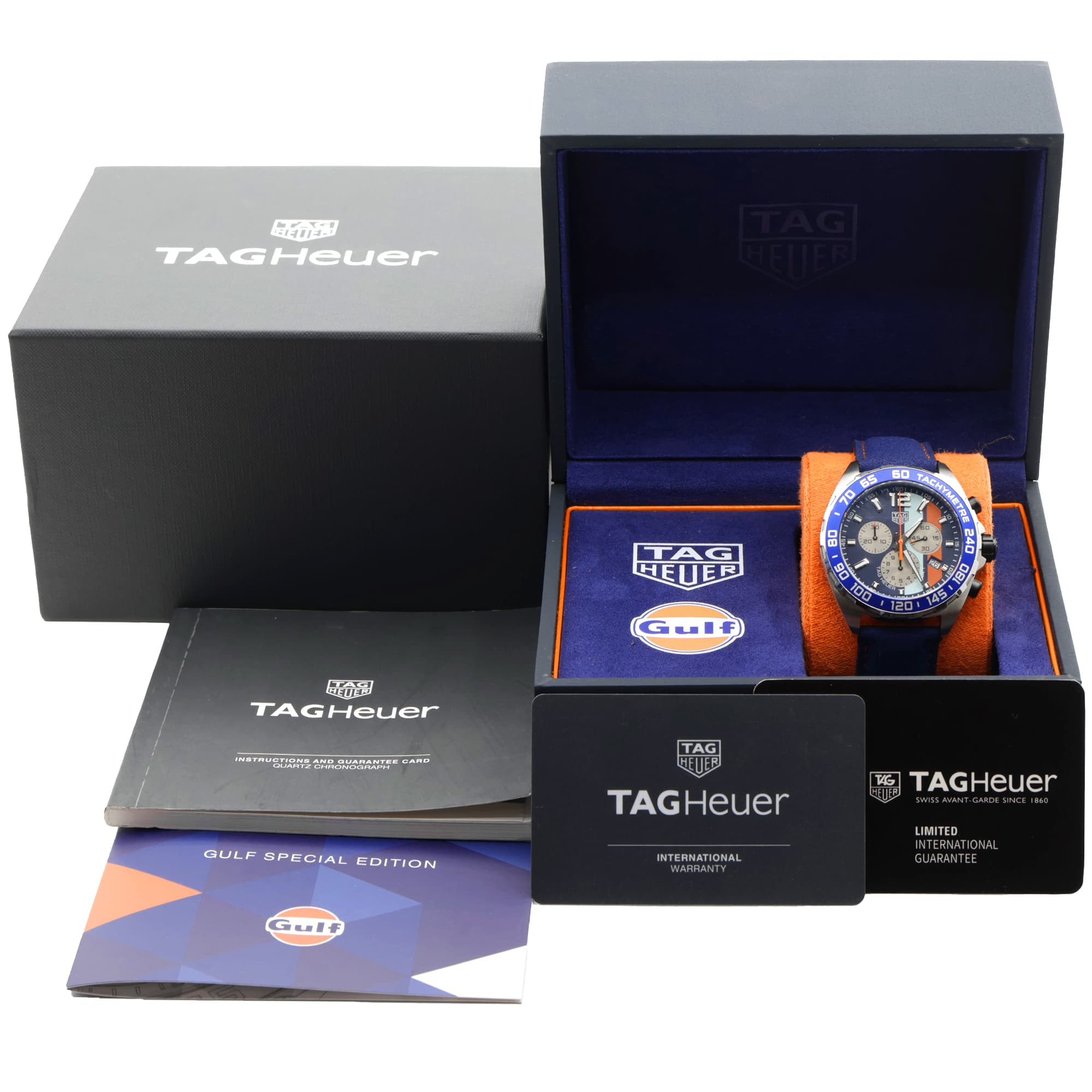 TAG Heuer Formula 1 Quartz CAZ101N.FC8243 Unworn 43mm Gulf edition B/P2022
