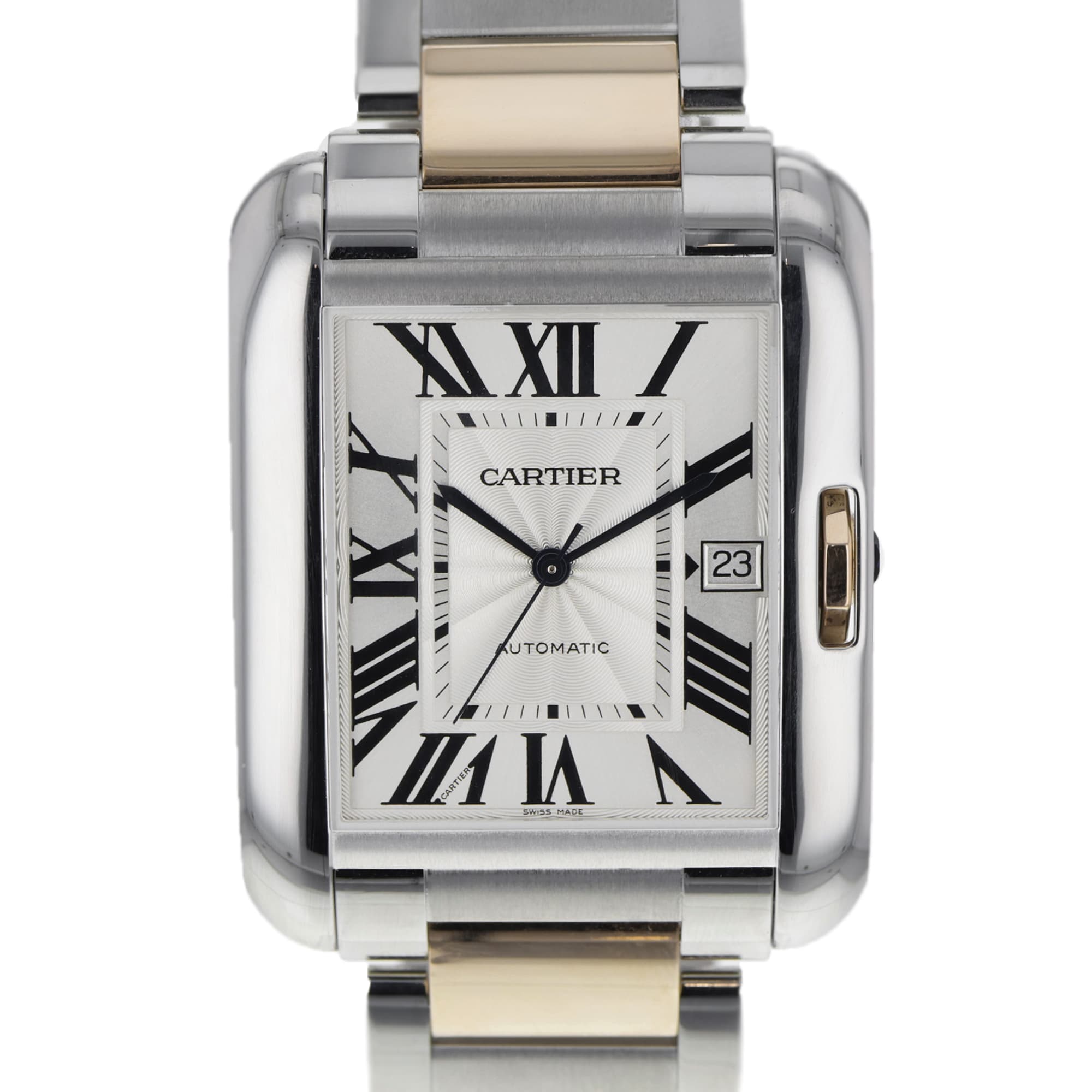 Cartier Tank Anglaise XL W5310006 3507 36 X 47 Two tone Date Clear back