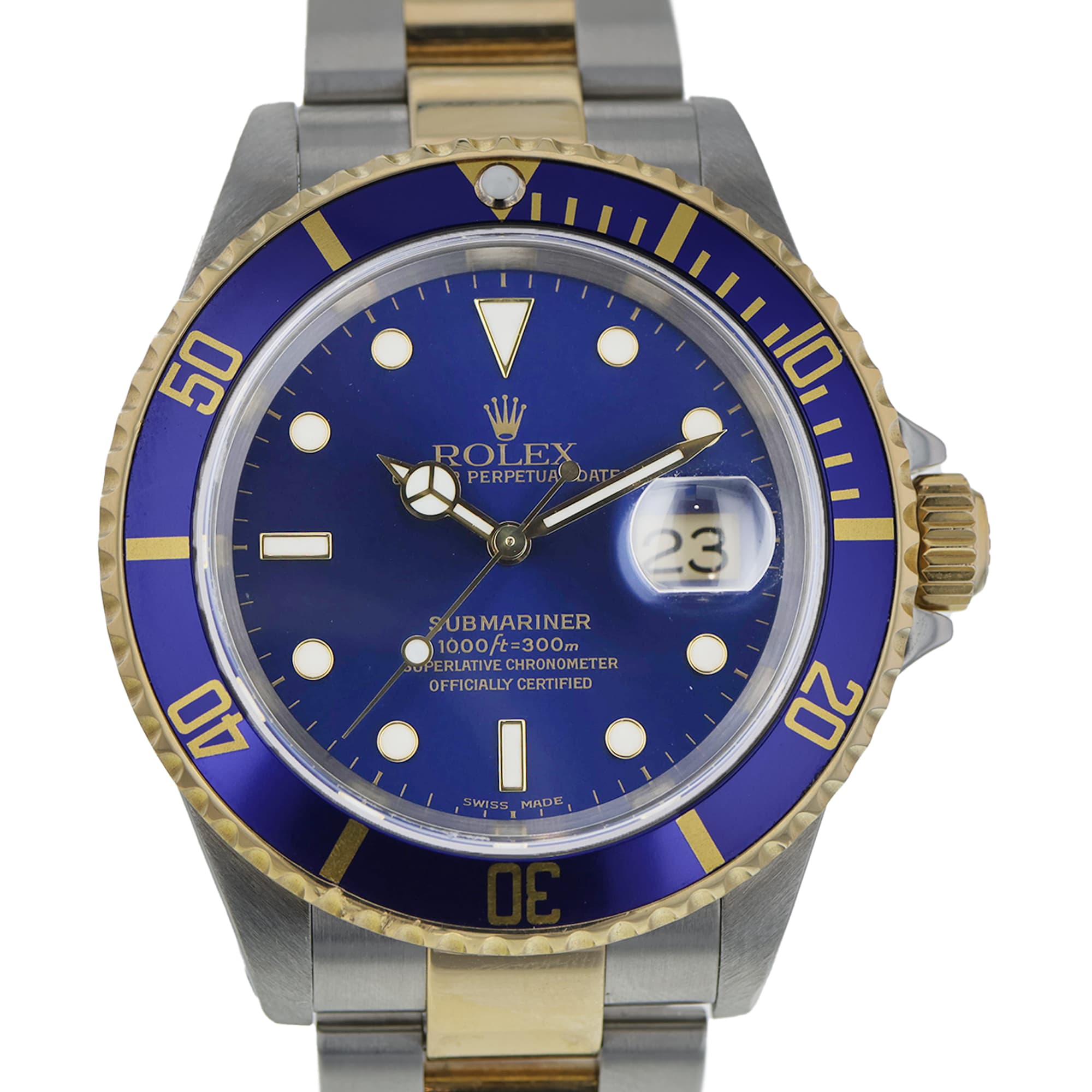 Rolex Submariner 16613 40mm Date Two tone Steel & Gold