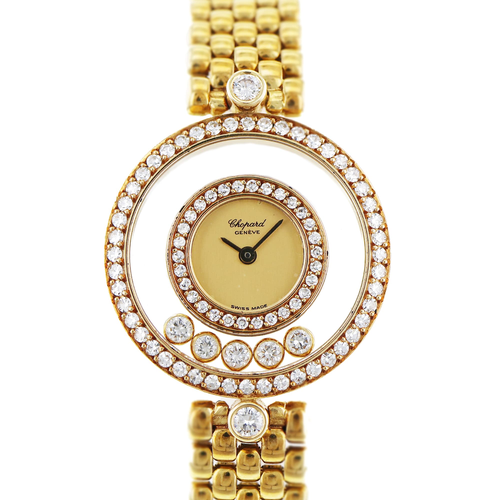 Chopard Happy Diamonds 20/3957 24mm 18K Yellow Gold Quartz