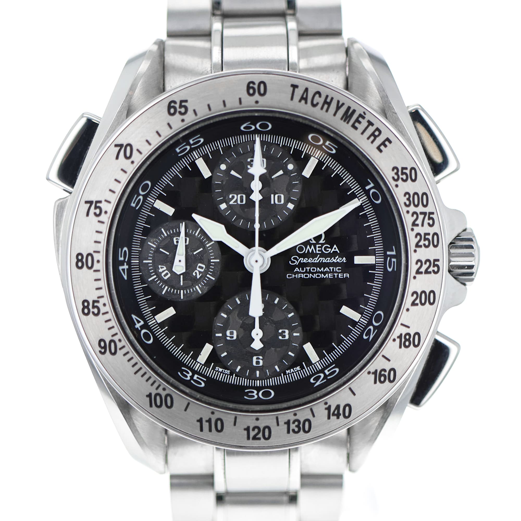 Omega Speedmaster 3540.50.00 42mm Carbon fibre dial Stainless Steel Chronograph