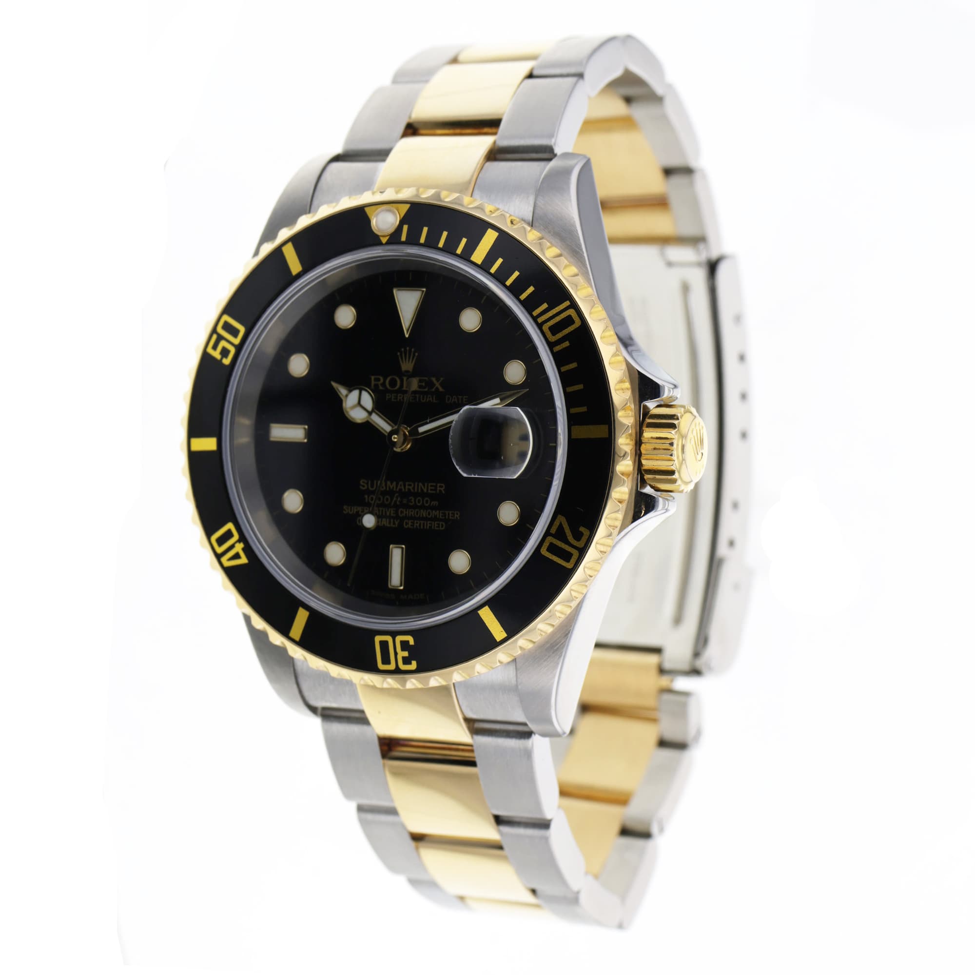 Rolex Submariner 16613T 40mm black dial steel & 18K yellow gold year 2006