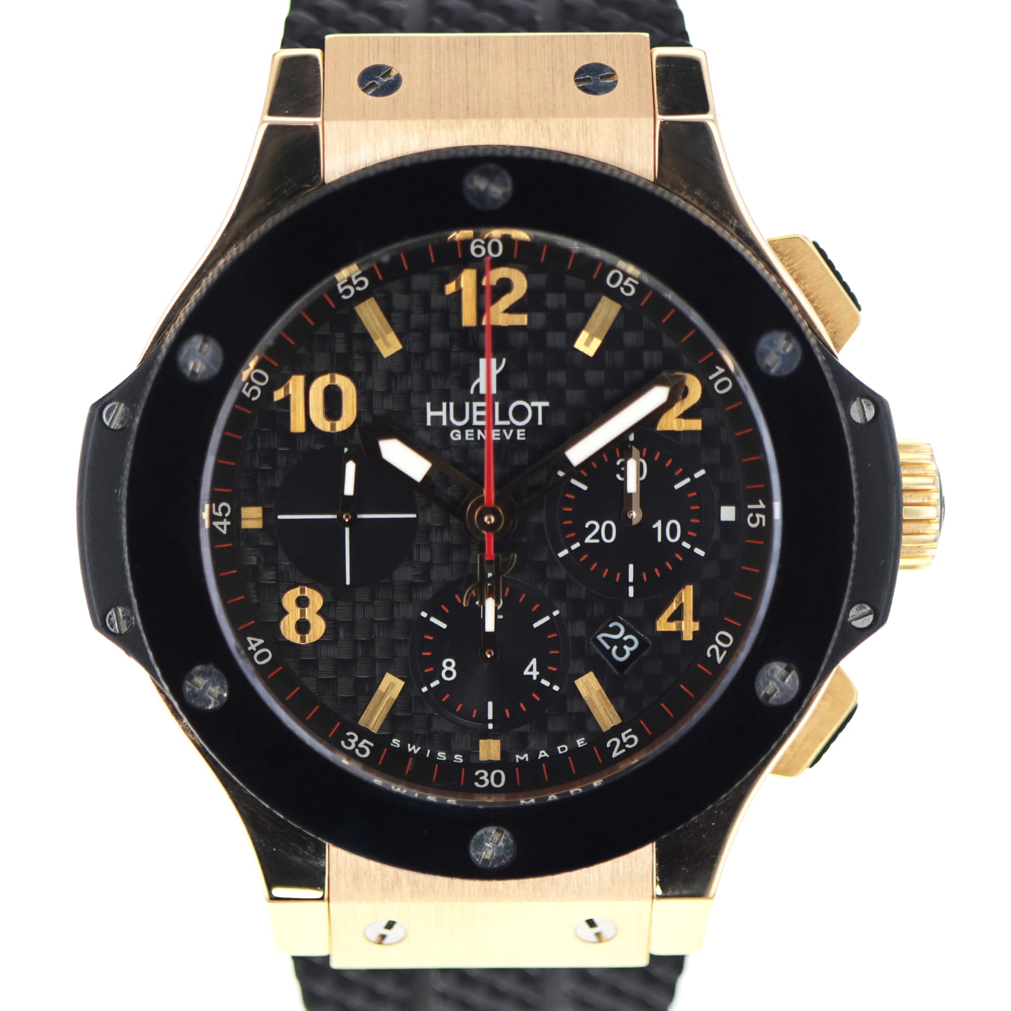 Hublot Big Bang 44mm 301.PB.131.RX Clear back Rose gold Rubber Strap
