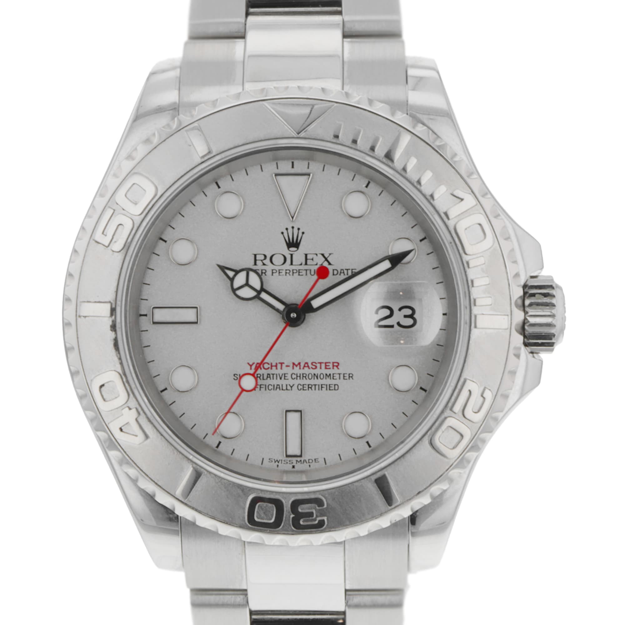 Rolex Yacht-master 16622 40mm Stainless Steel Platinum Bezel Oyster Bracelet
