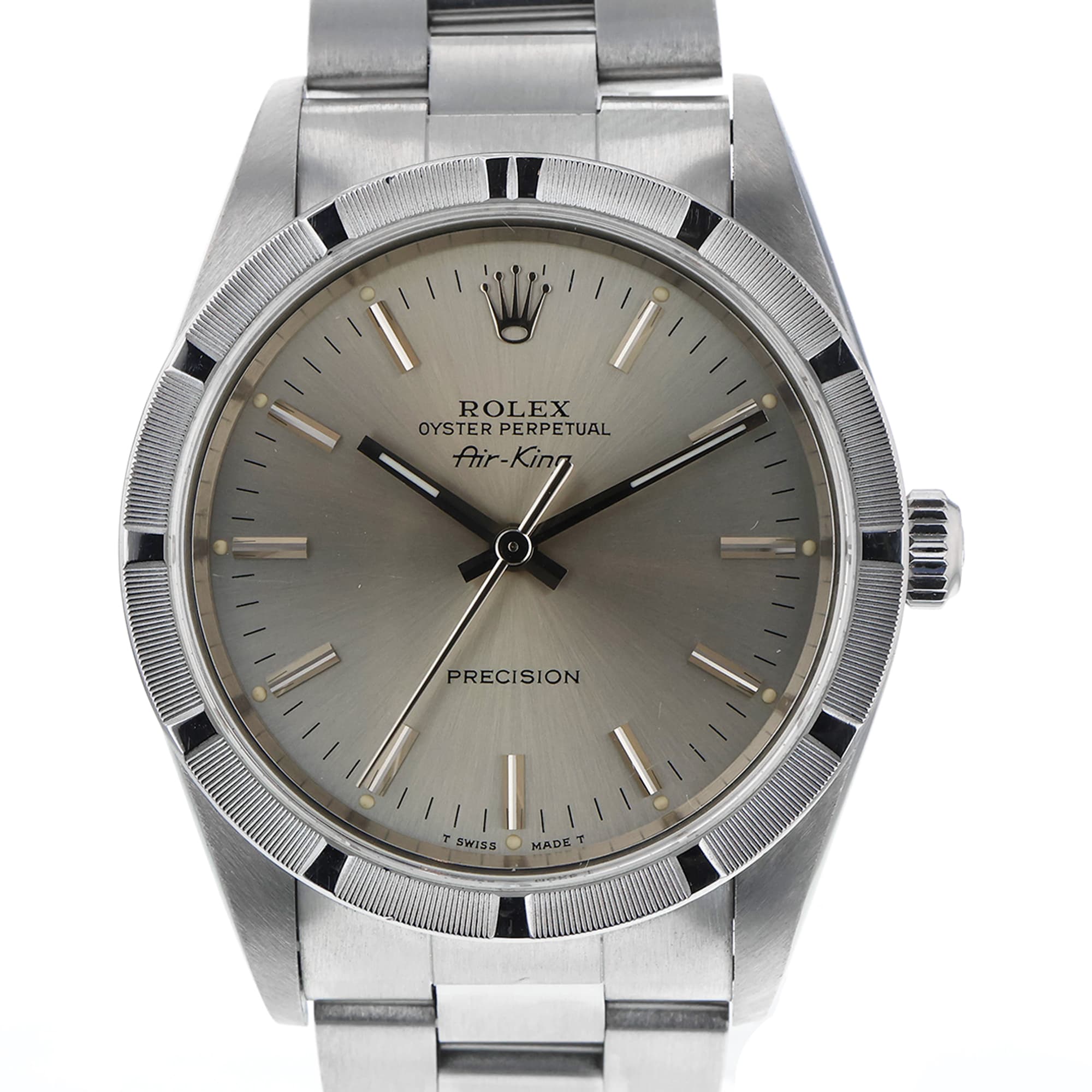 Rolex Air King 14000M 34mm Stainless steel silver dial