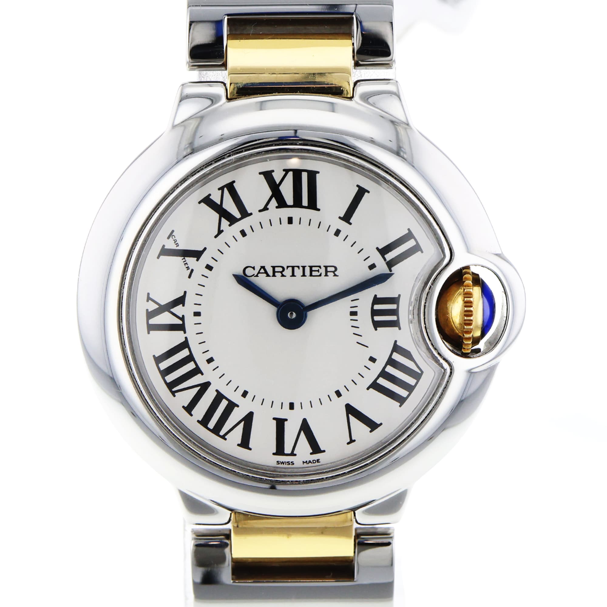 Cartier Ballon Bleu 3009 28mm Two tone 18K Yellow gold and Stainless steel