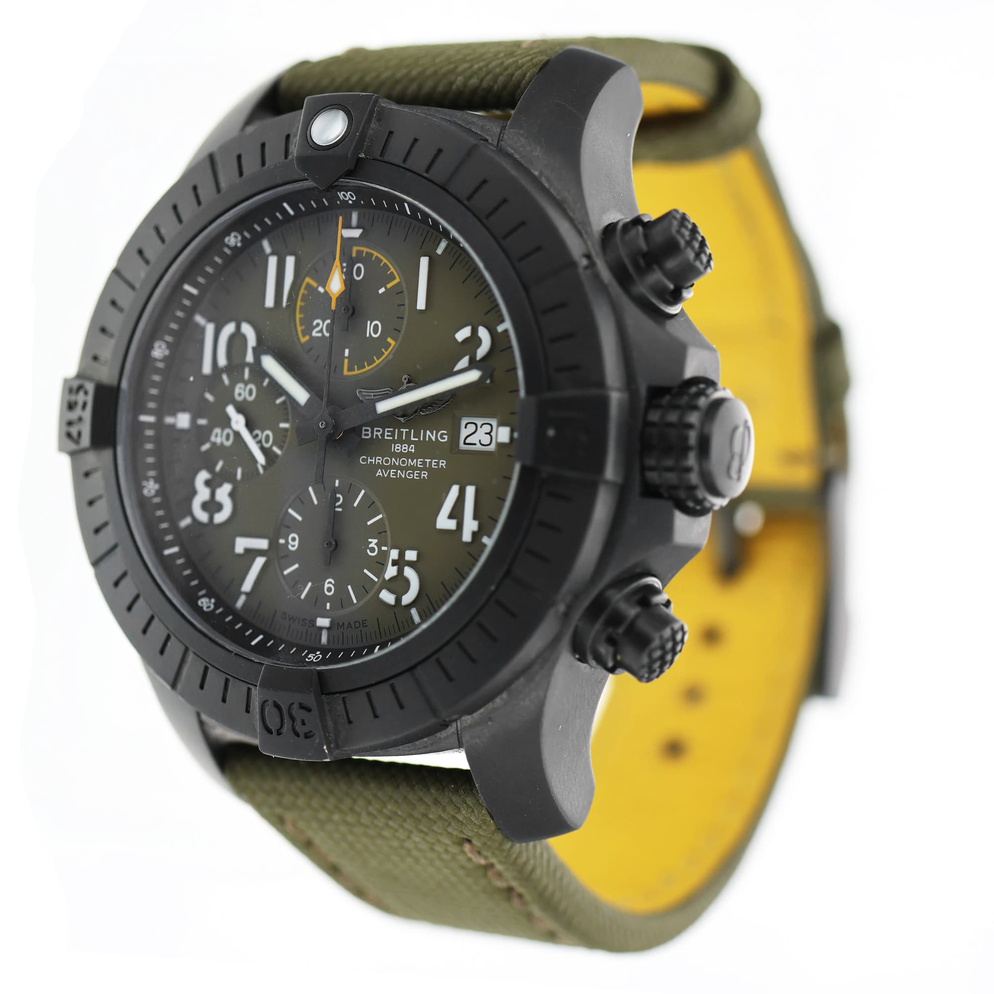 Breitling Avenger V13317 45mm night mission Black Titanium Chronograph