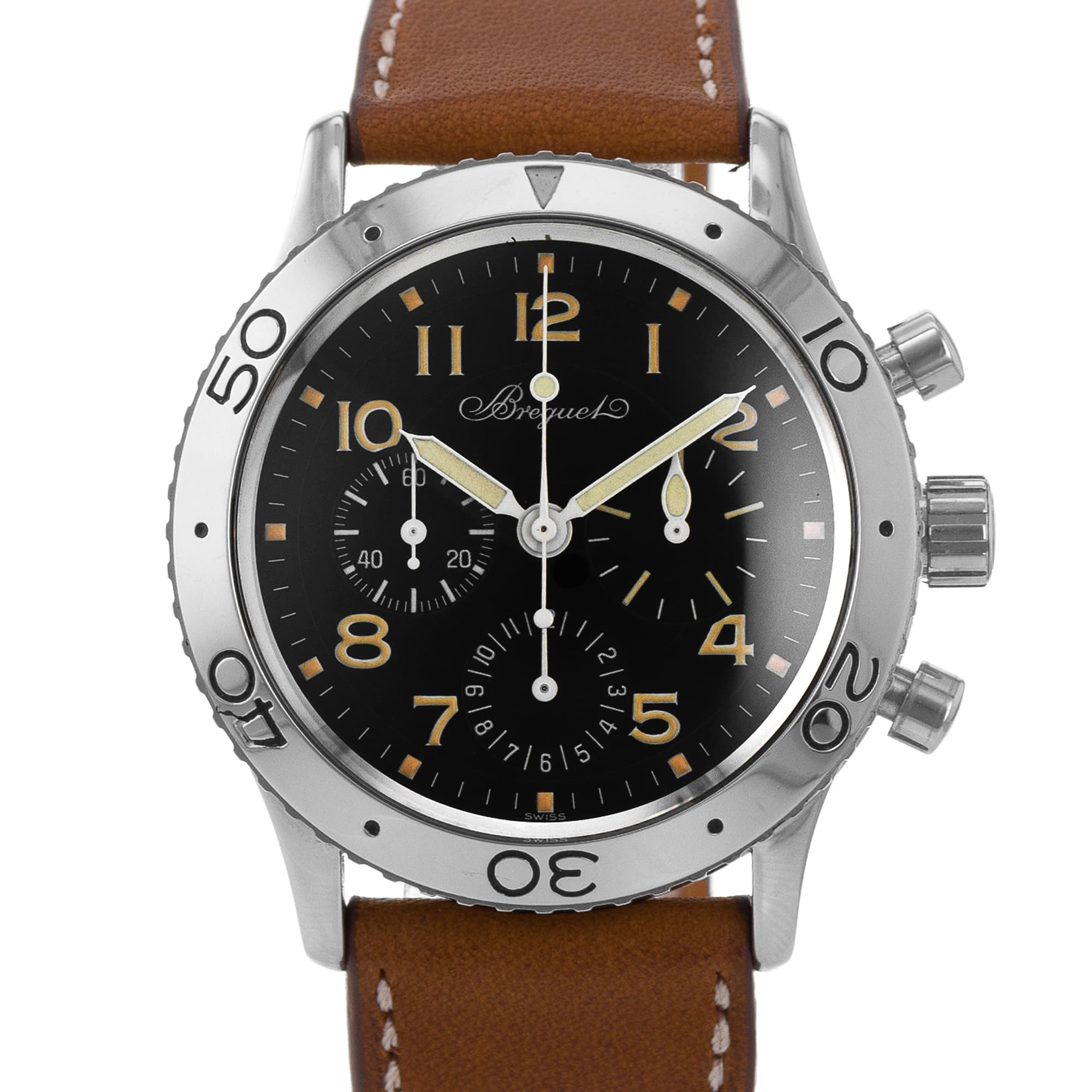 Breguet Aeronavale 3800 39mm Type XX-XXI-XXII Chronograph Steel Automatic