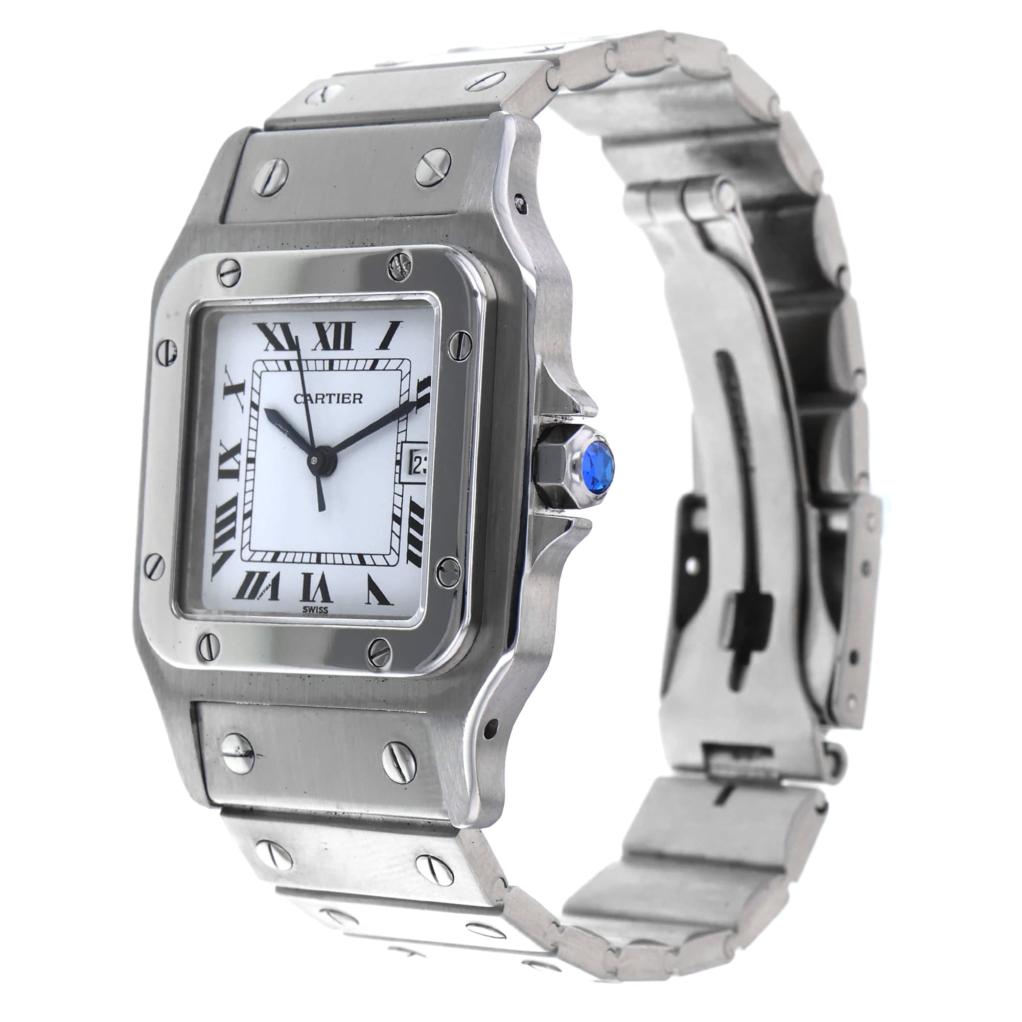 Cartier Santos Carree 2960 29 x 41mm RARE vintage 1980 Galbee automatic