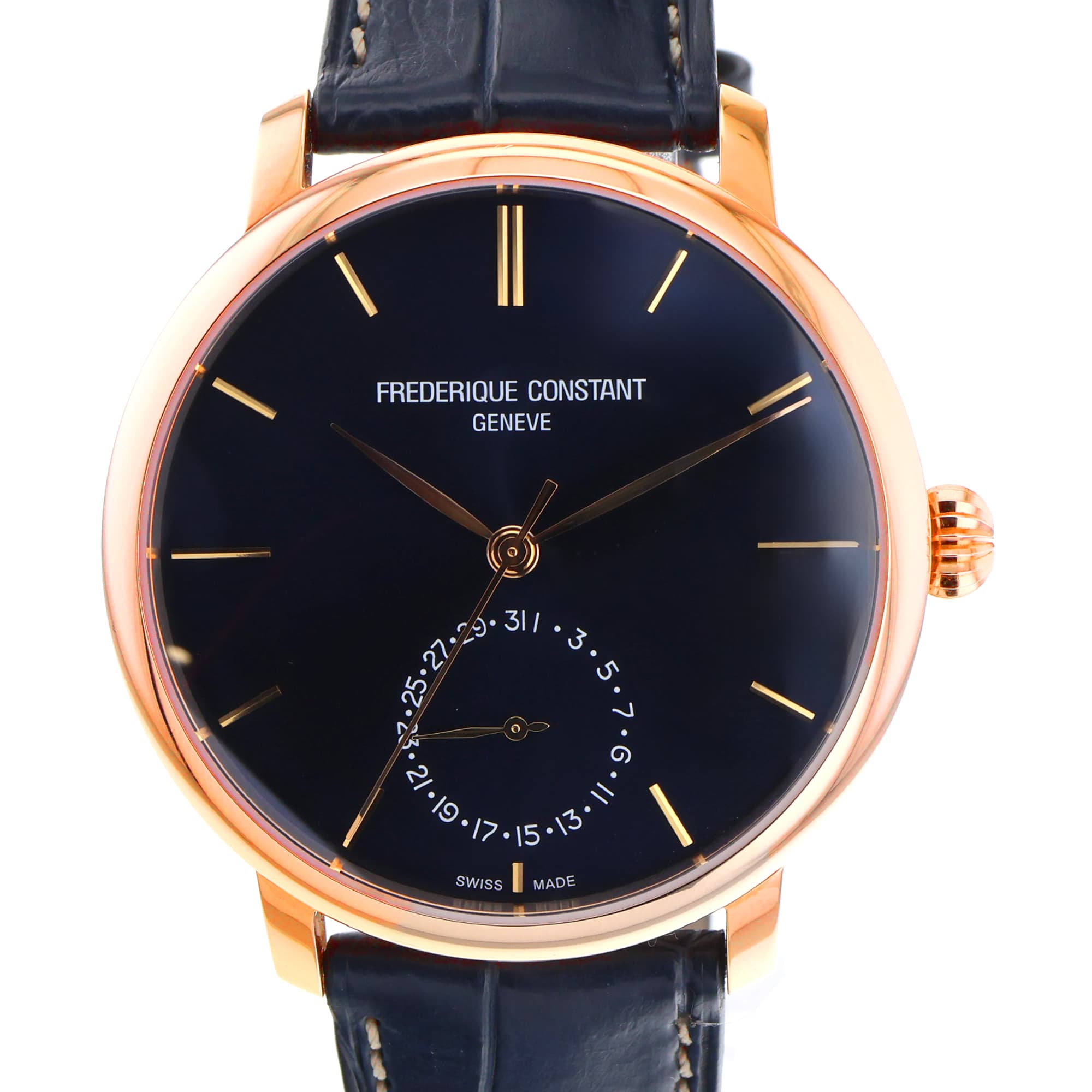 Frederique Constant Slimline FC-710X4S4 18K Rose Gold Clear Back