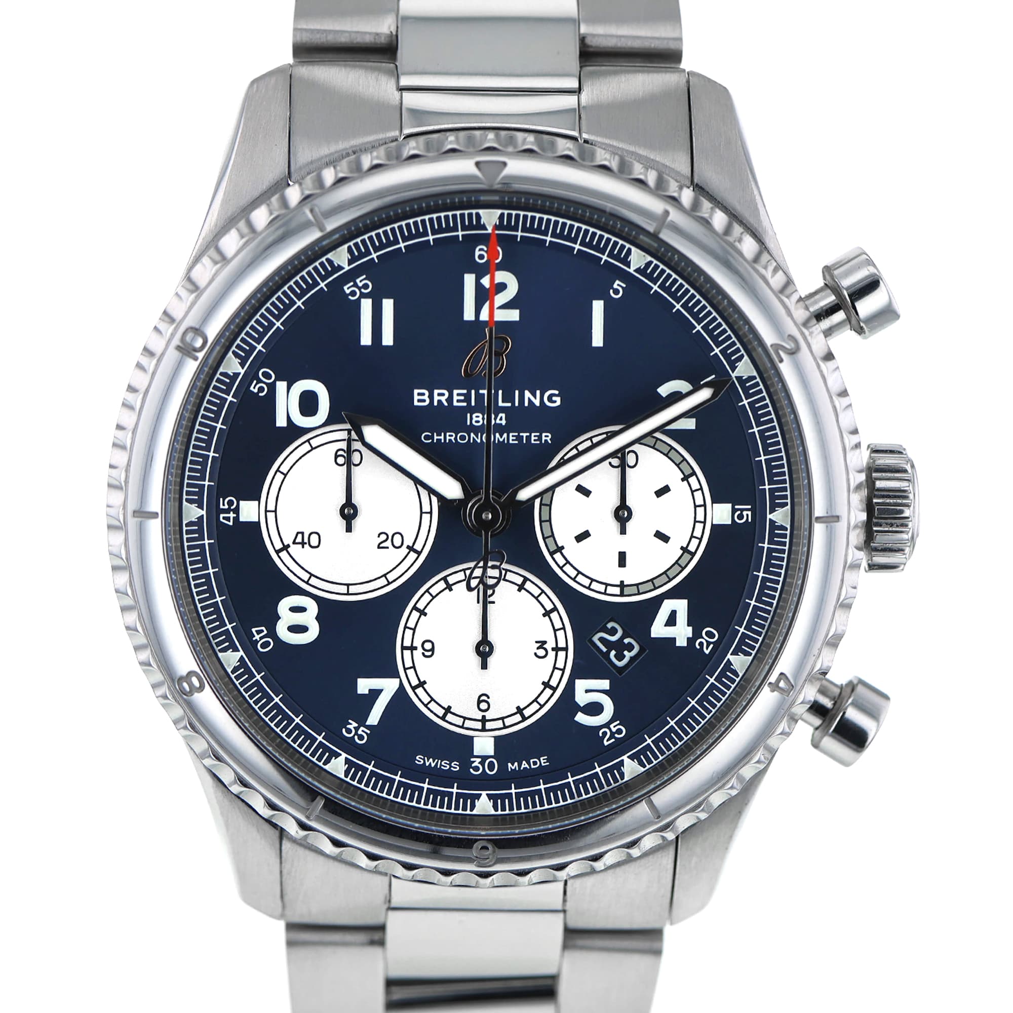 Breitling Navitimer 8 AB0119 43mm chronograph skeleton back