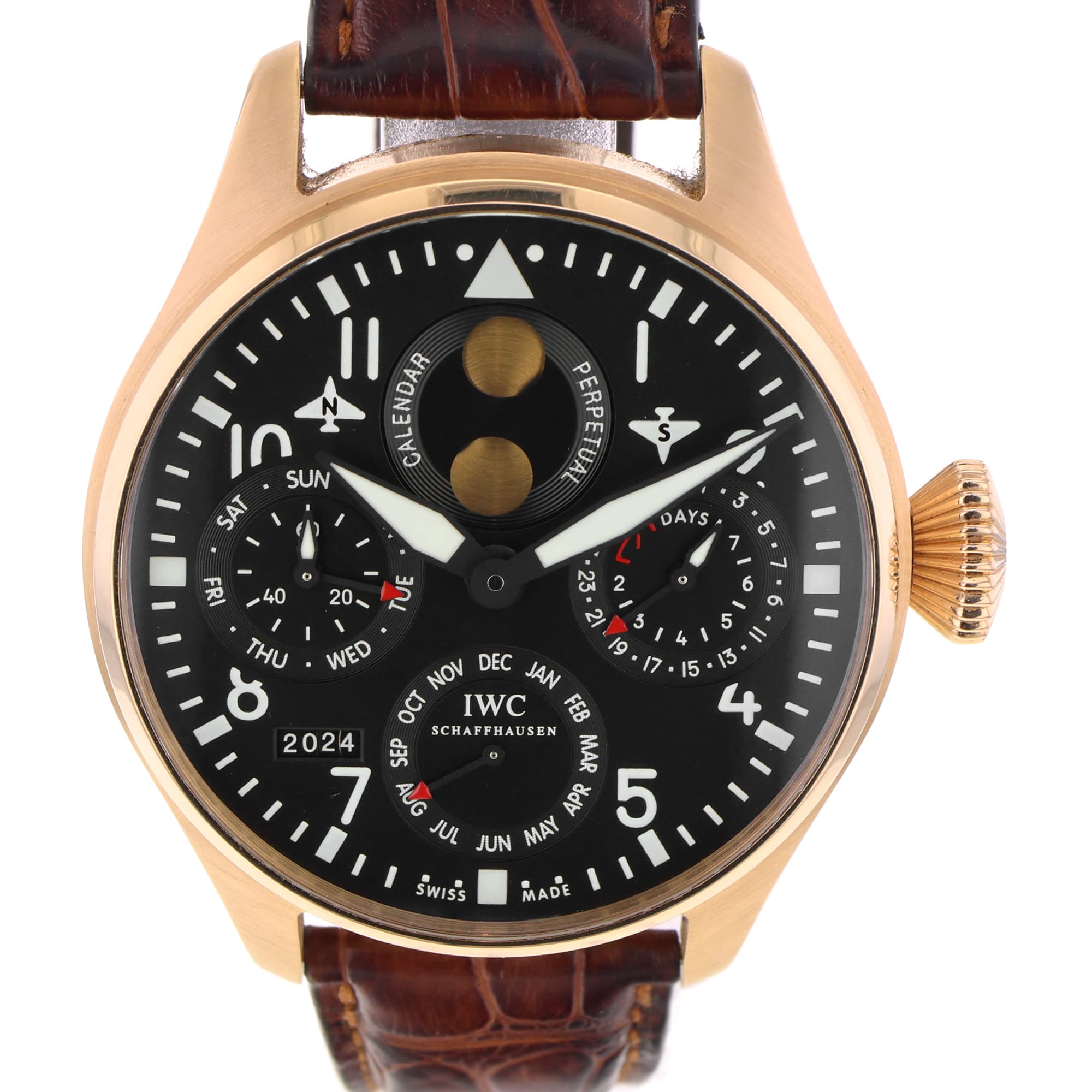 IWC Big Pilot IW502615 RARE 46mm perpetual Rose gold Salto Angel limited to 30