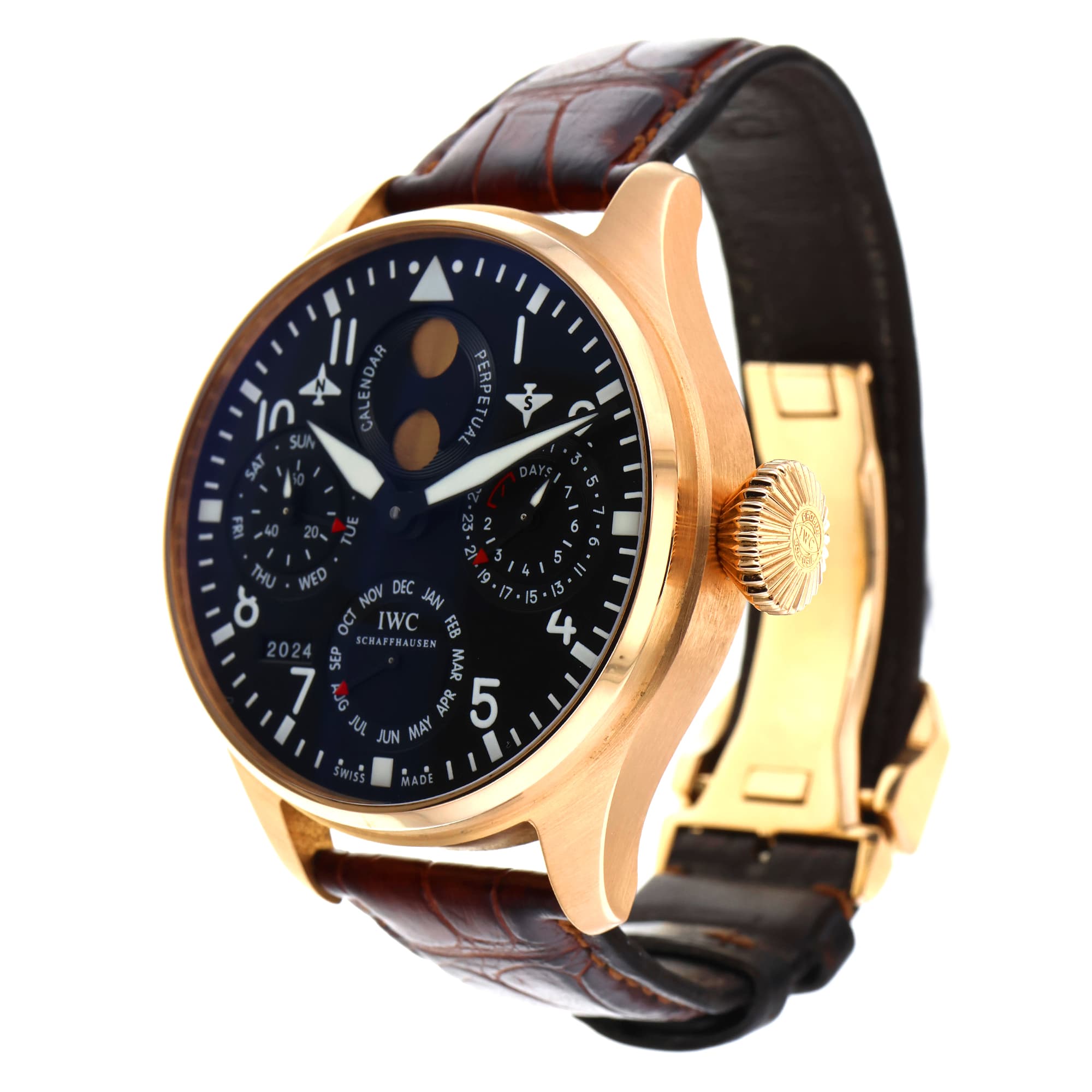 IWC Big Pilot IW502615 RARE 46mm perpetual Rose gold Salto Angel limited to 30