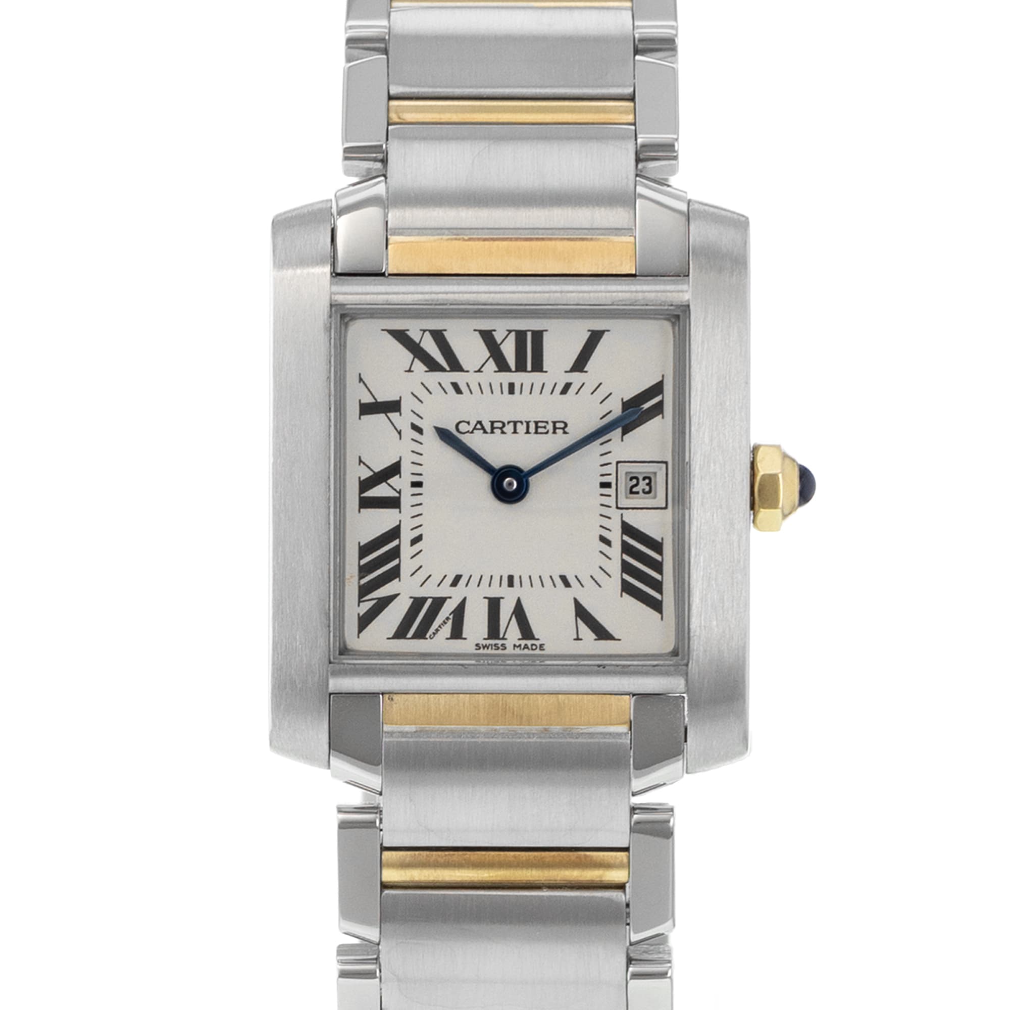 Cartier Tank Francaise W51012Q4 2465 Medium Roman Yellow Gold Ladies Watch