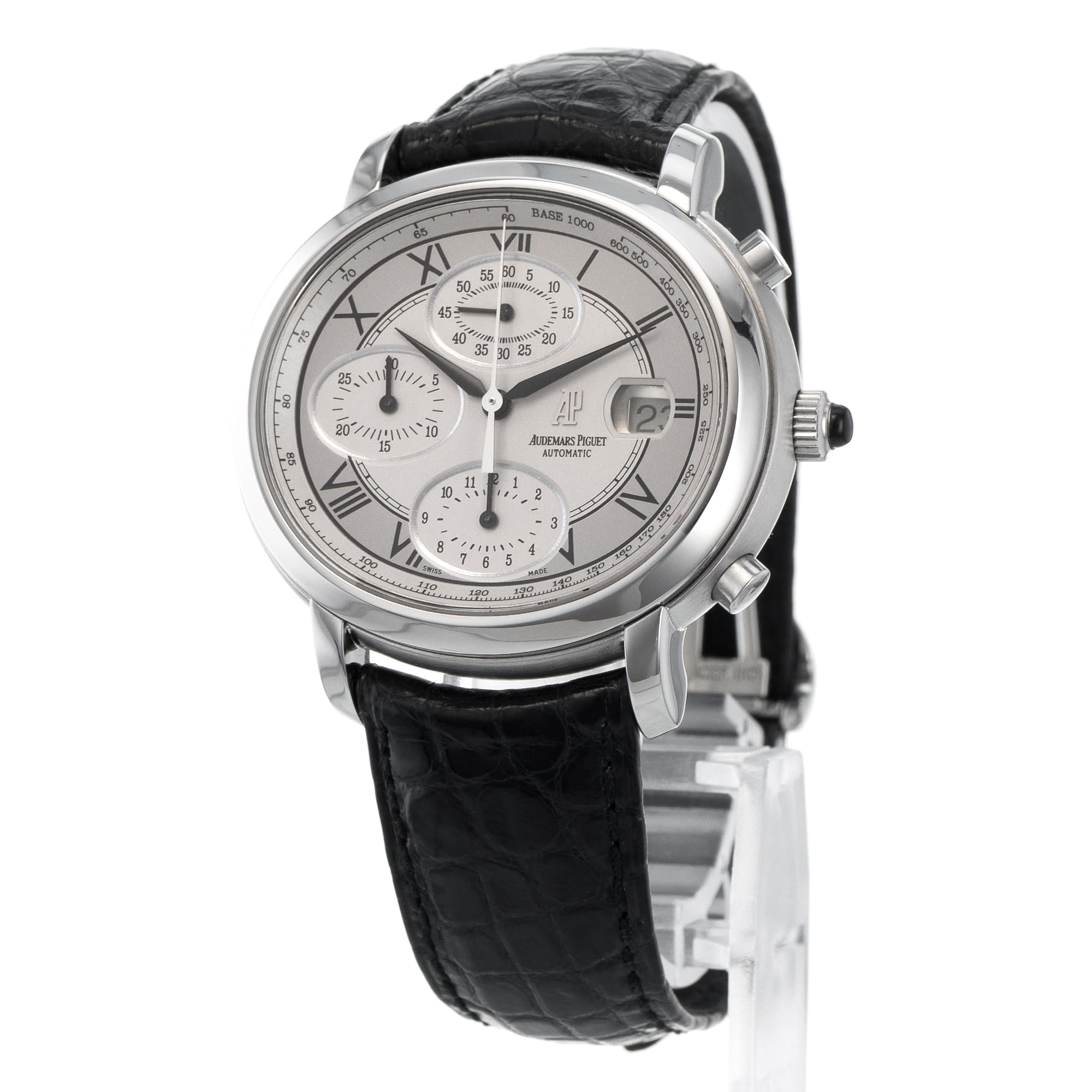 Audemars Piguet Millenary Chronograph 25822ST.OO.D001CR.01 Silver Roman Automatic Mens Watch