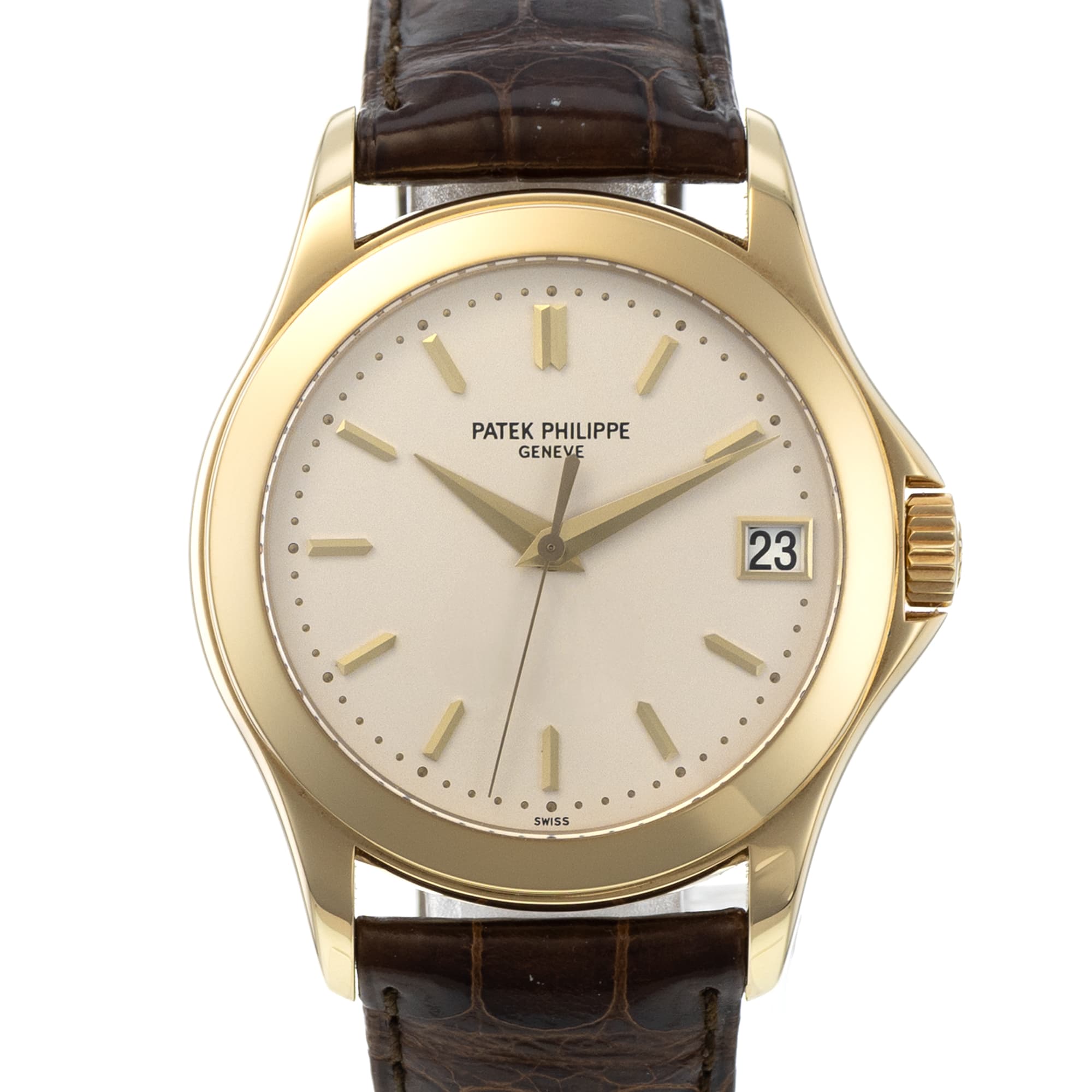 Patek Philippe Calatrava 5107J-001 37mm Silver Yellow Gold Automatic Mens Watch