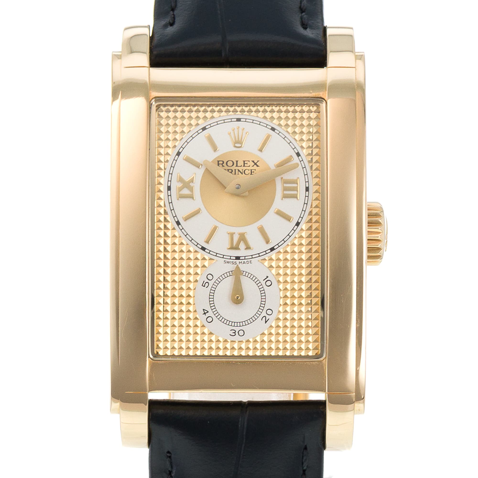 Rolex Cellini Prince 5440/8 Champagne 18k Yellow Gold Manual Wind Mens Watch