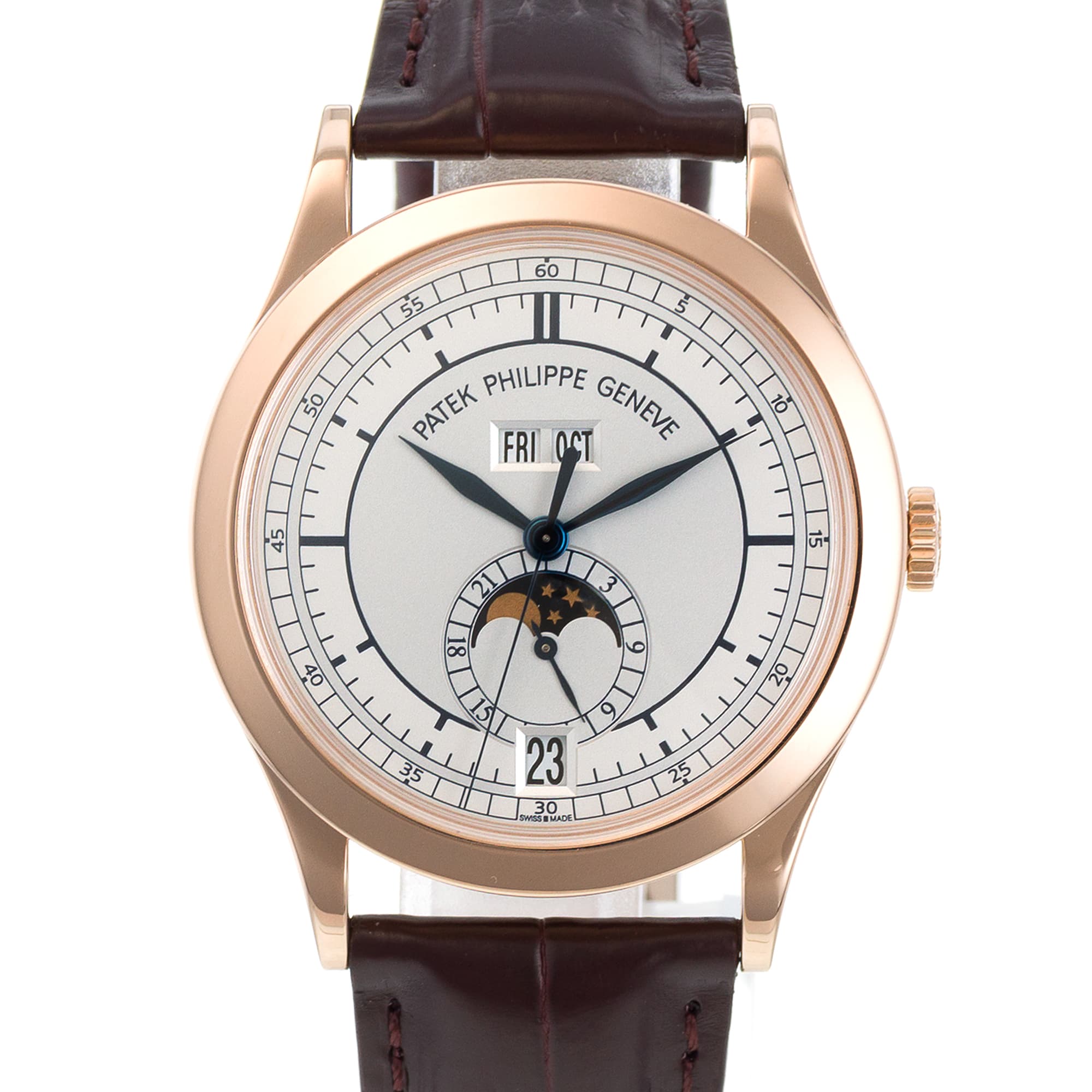 Patek Philippe Annual Calendar 5396R 38mm 18k Rose Gold Moon Phase Mens Watch