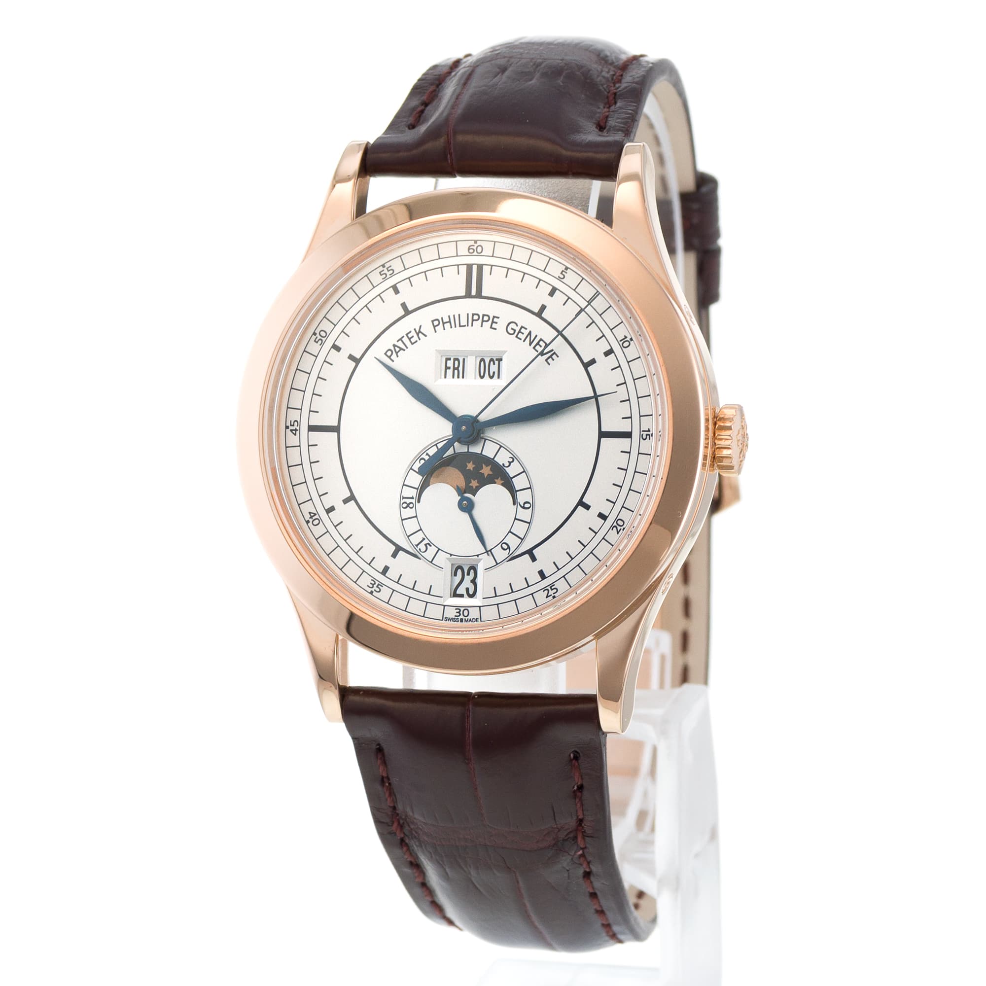 Patek Philippe Annual Calendar 5396R 38mm 18k Rose Gold Moon Phase Mens Watch