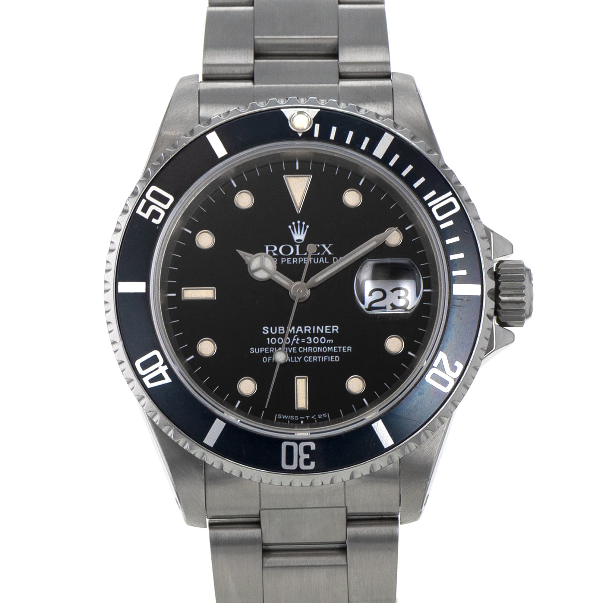 Rolex Submariner 16610 40mm Black Stainless Steel Diver Automatic Mens Watch