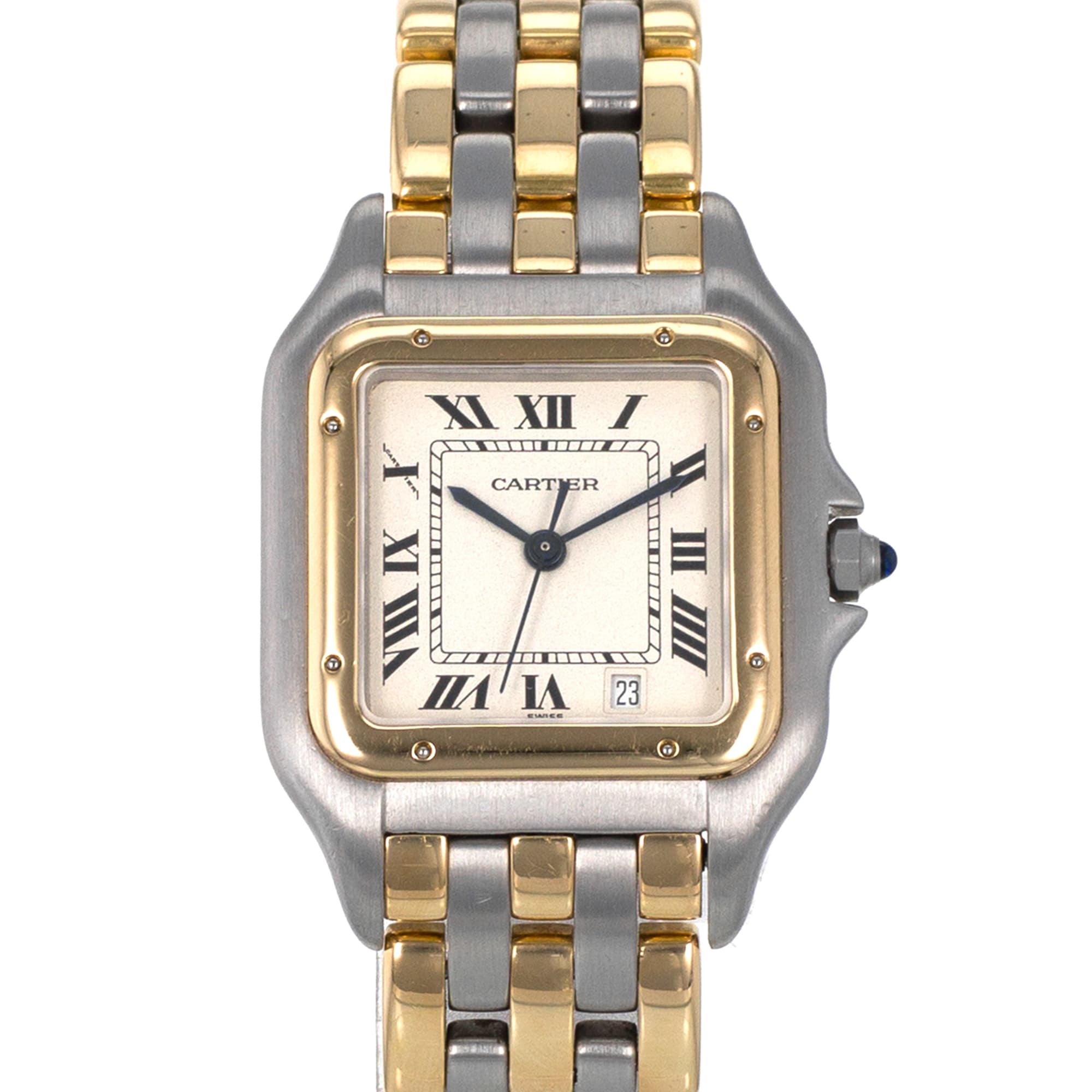 Cartier Panther 83083244 Medium 27mm 3 Row Yellow Gold Quartz Ladies Watch