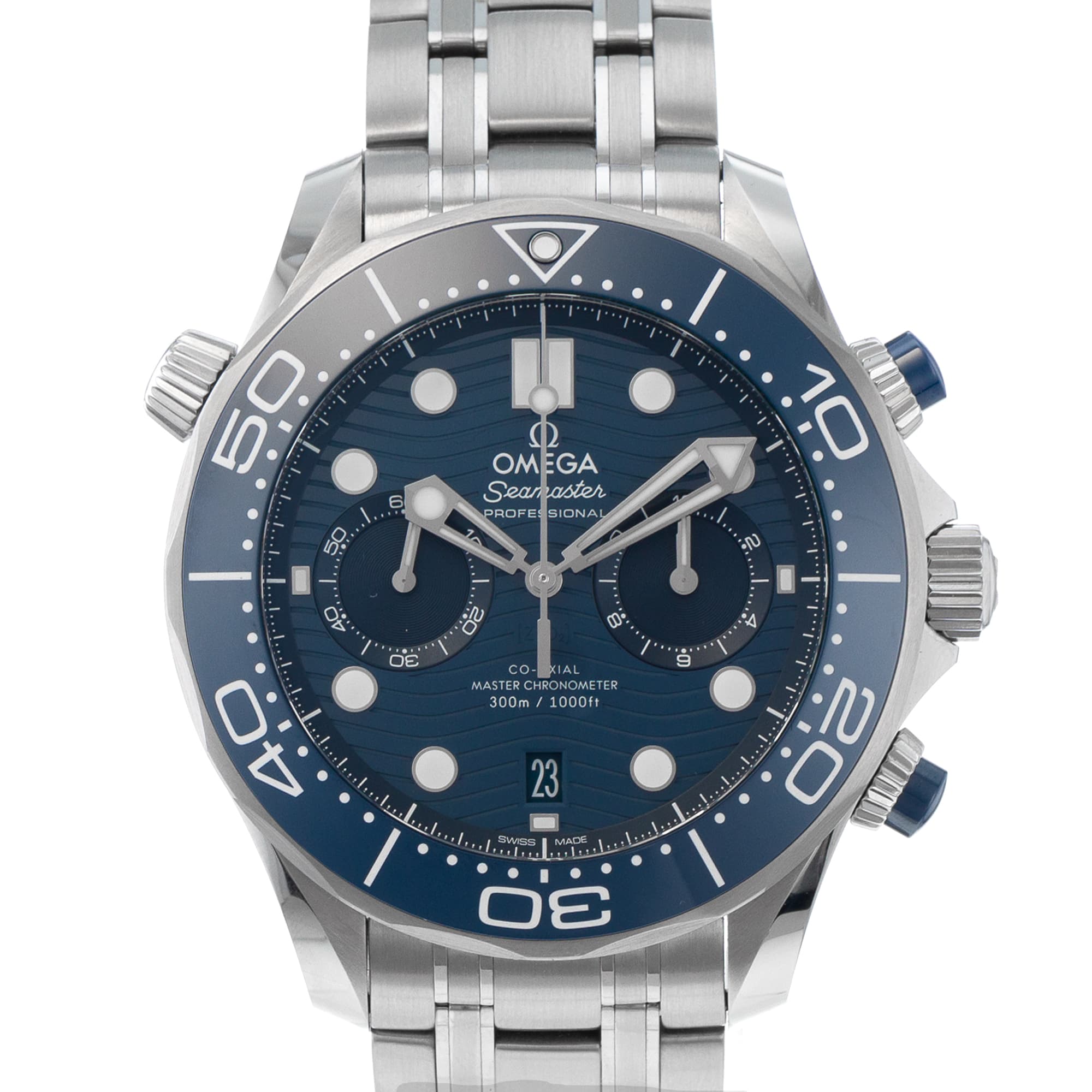 Omega Seamaster 210.30.44.51.03.001 Blue Ceramic Chronograph Mens Watch