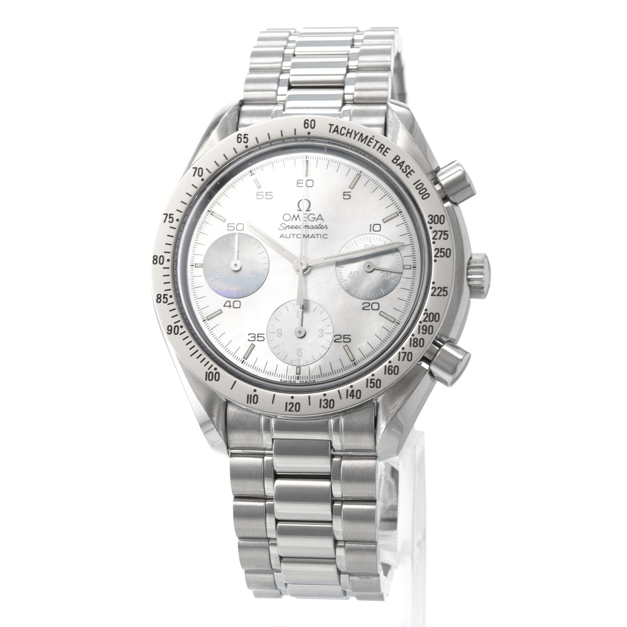 Omega Speedmaster 3502.74 Mother of Pearl Blue White Chronograph Mens Watch
