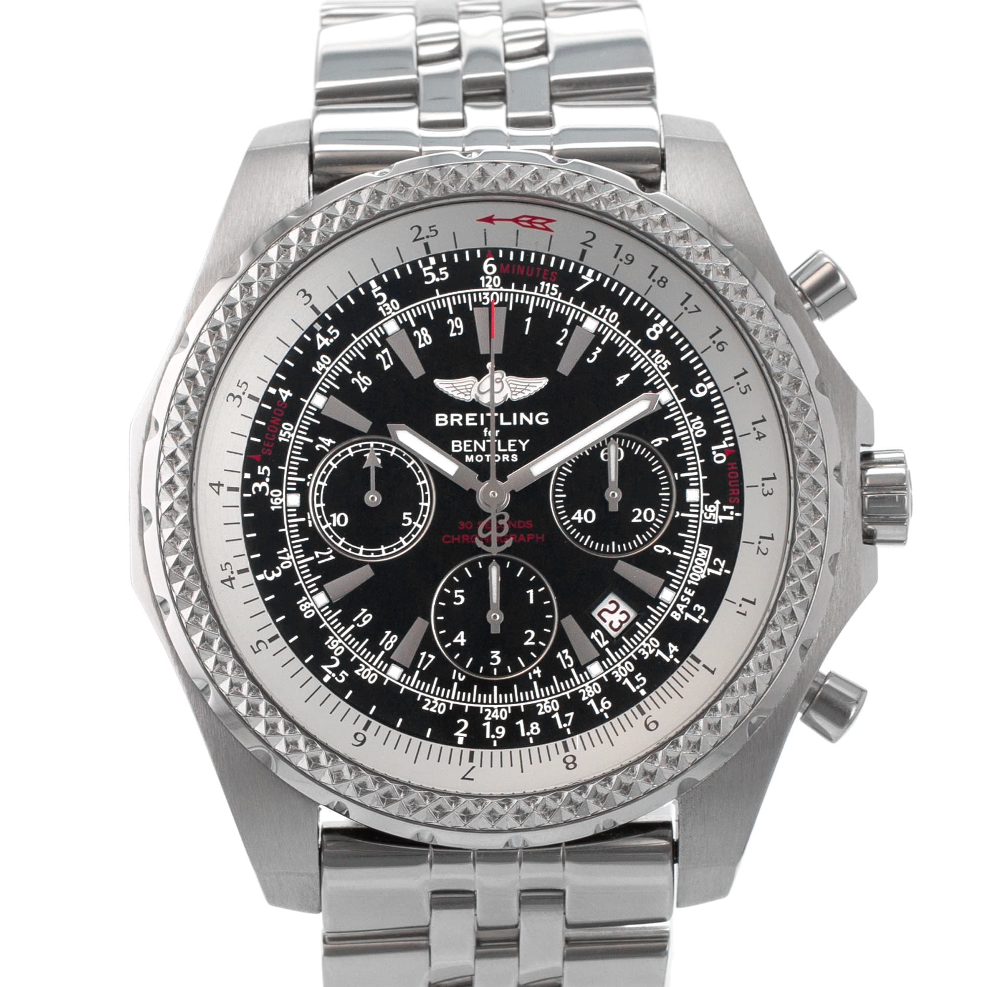 Breitling Bantley Motors A25363 48mm Chronograph Black Automatic Mens Watch