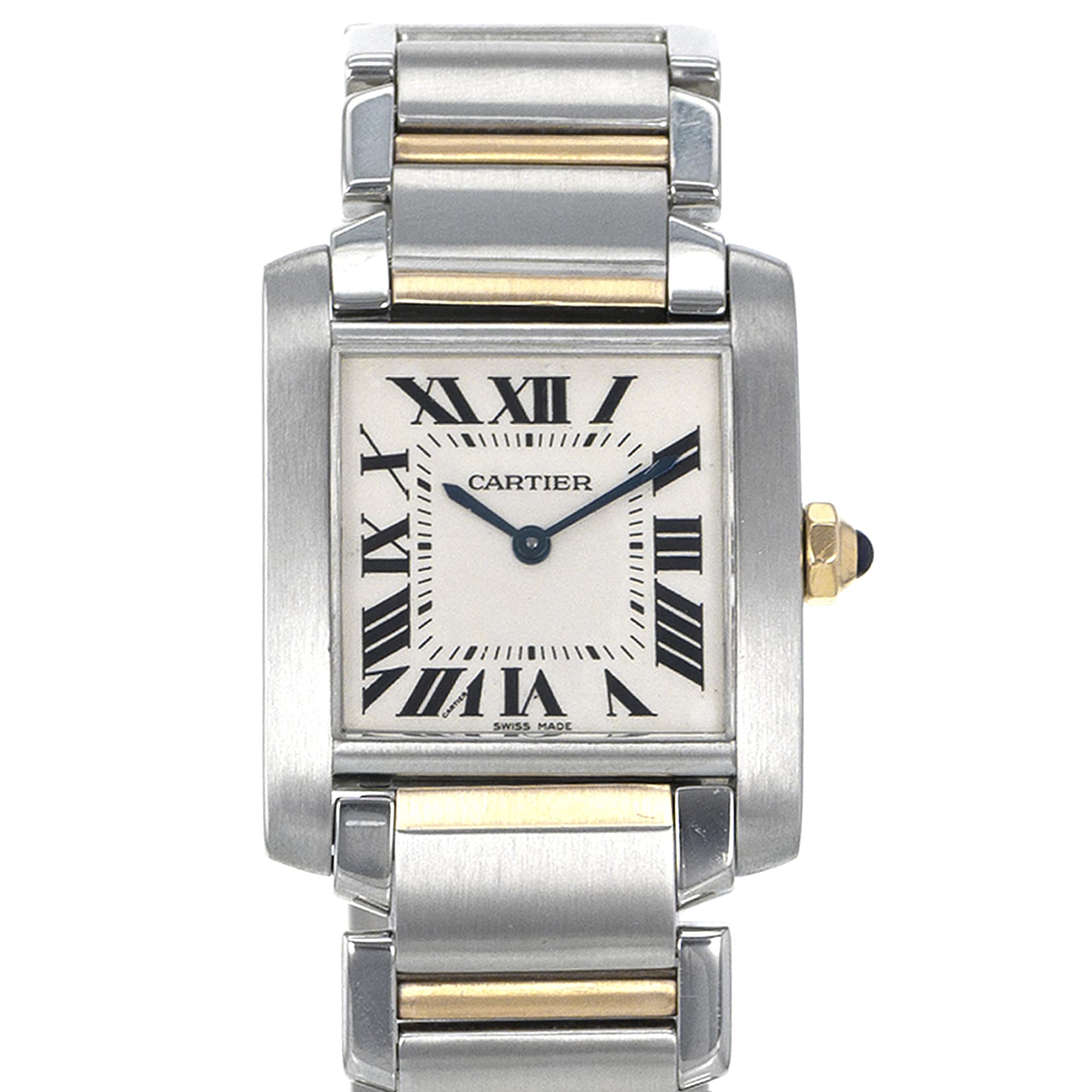 Cartier Tank Francaise W51006Q4 2301 25mm Medium Roman Yellow Gold Ladies Watch