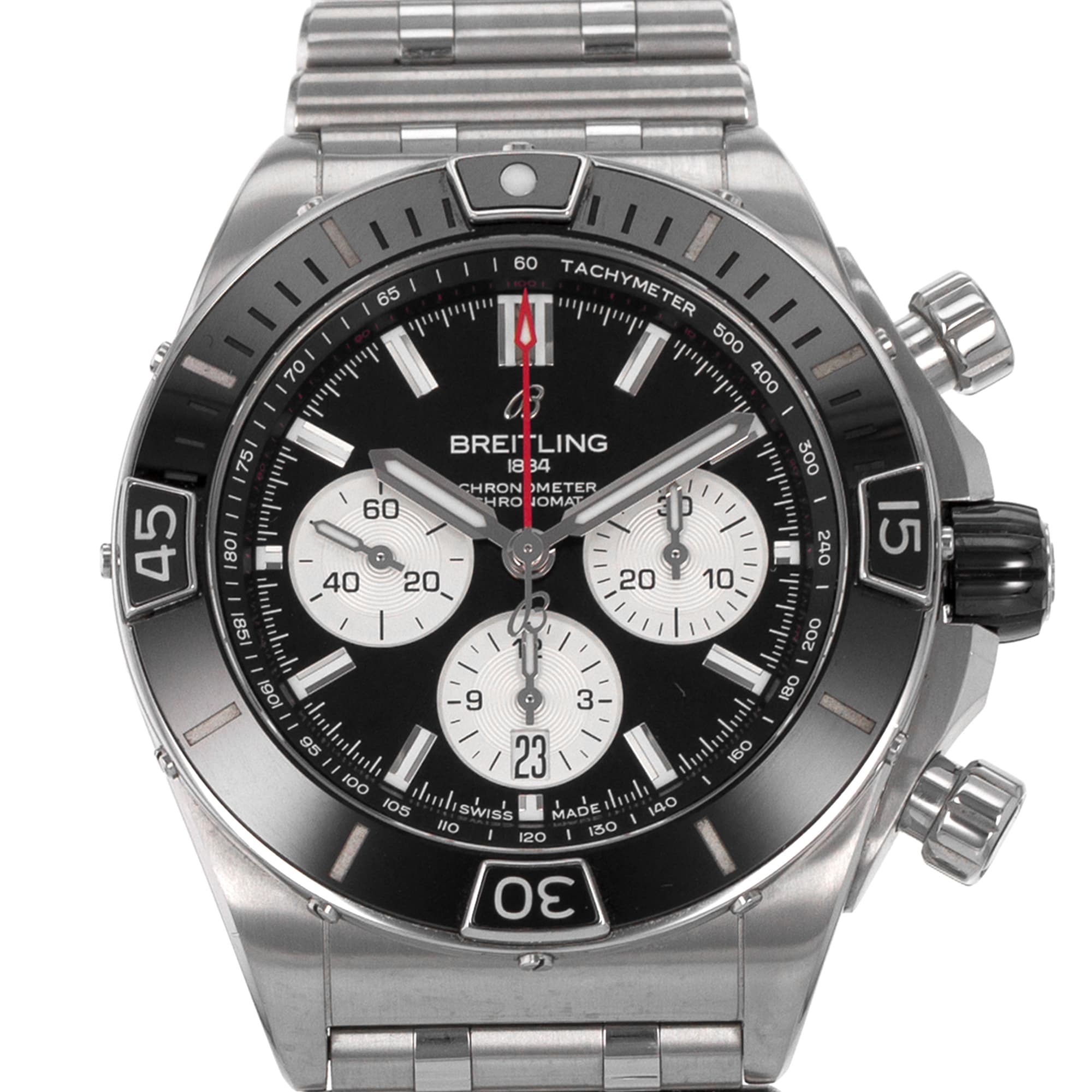 Breitling Chronomat AB0136251B1A1 44mm Black Ceramic Chronograph Mens Watch 2022