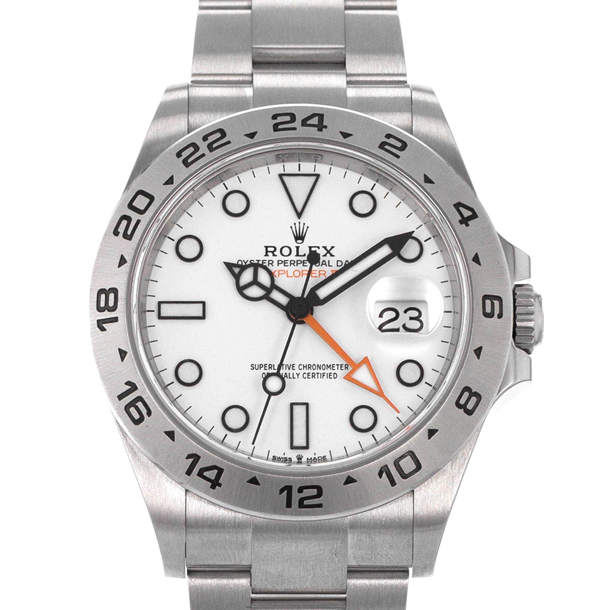 Rolex Explorer II 226570 42mm White GMT Steel Oyster Automatic Mens Watch 2023