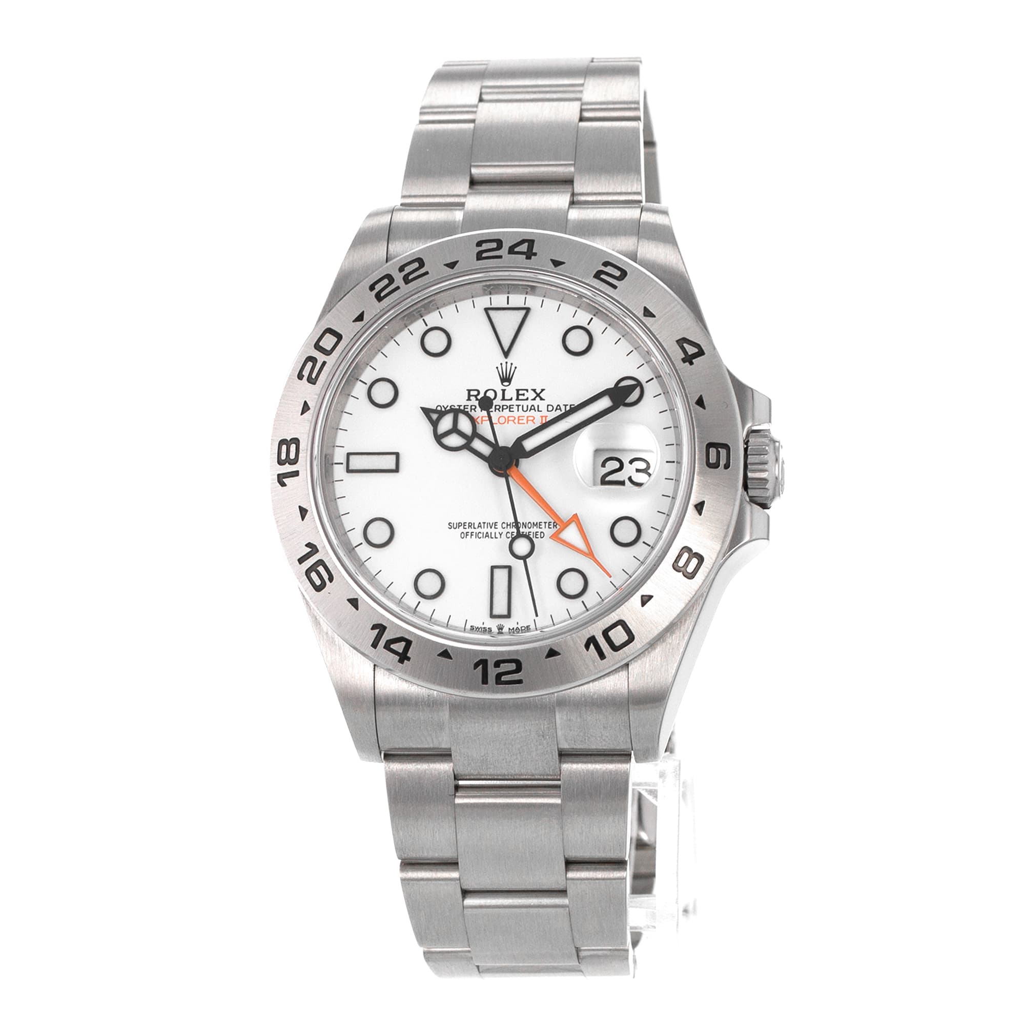 Rolex Explorer II 226570 42mm White GMT Steel Oyster Automatic Mens Watch 2023