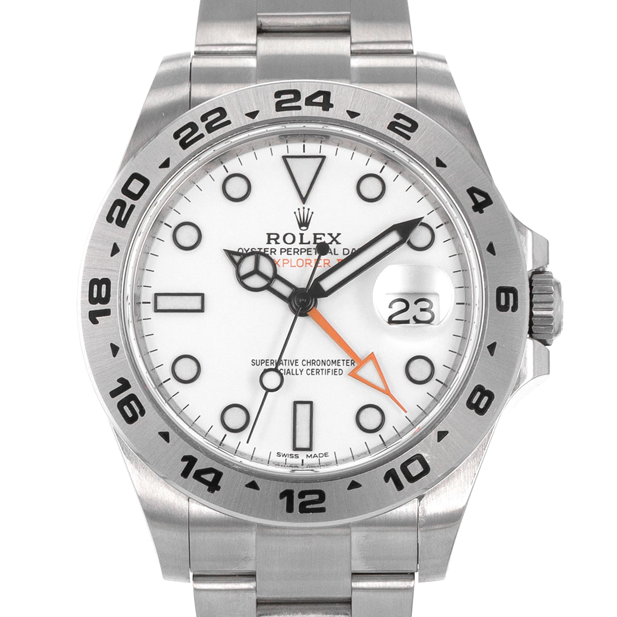 Rolex Explorer II 216570 White GMT Oyster Stainless Steel Mens Watch 2019