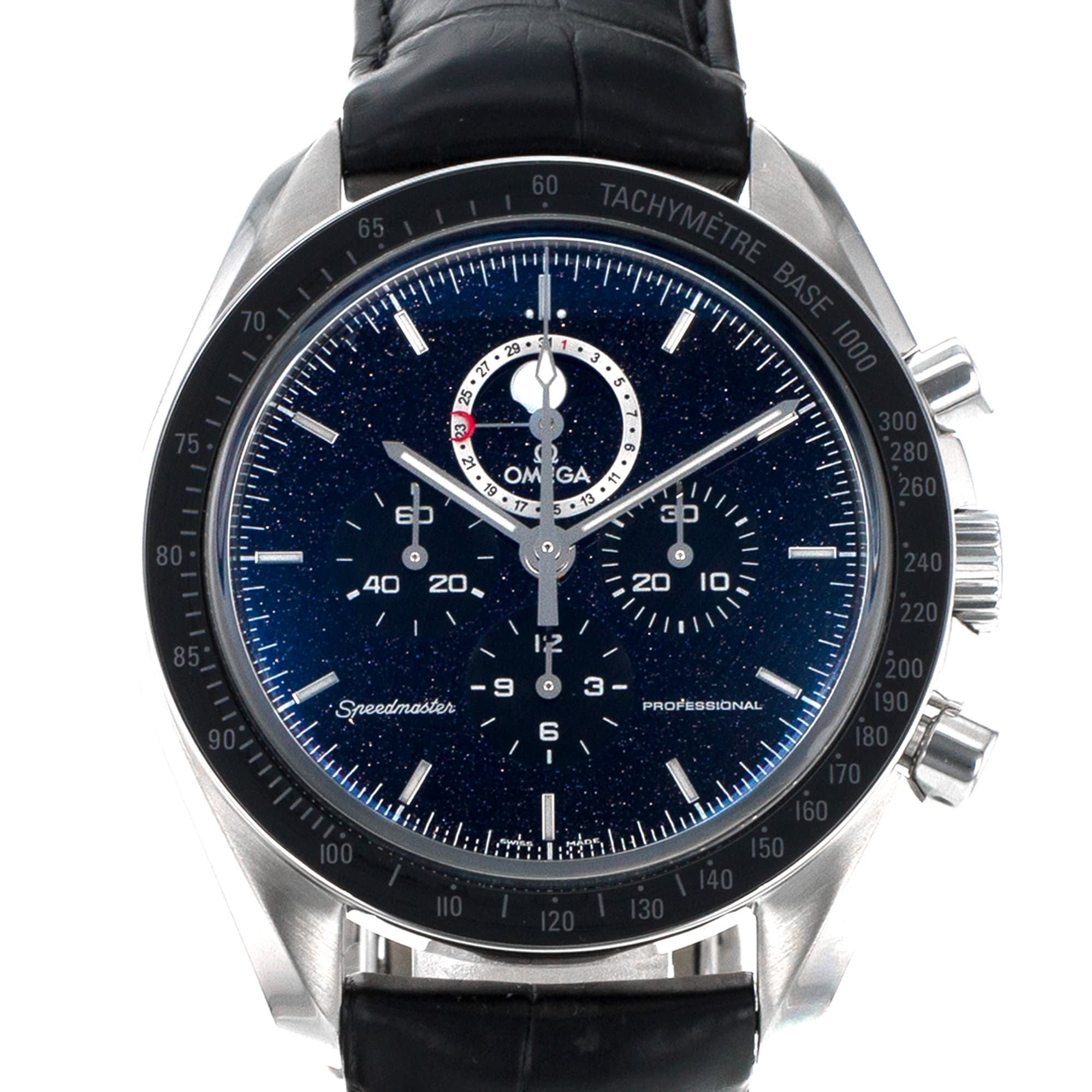 Omega Speedmaster Moonphase 311.33.44.32.01.001 Black Aventurine Mens Watch