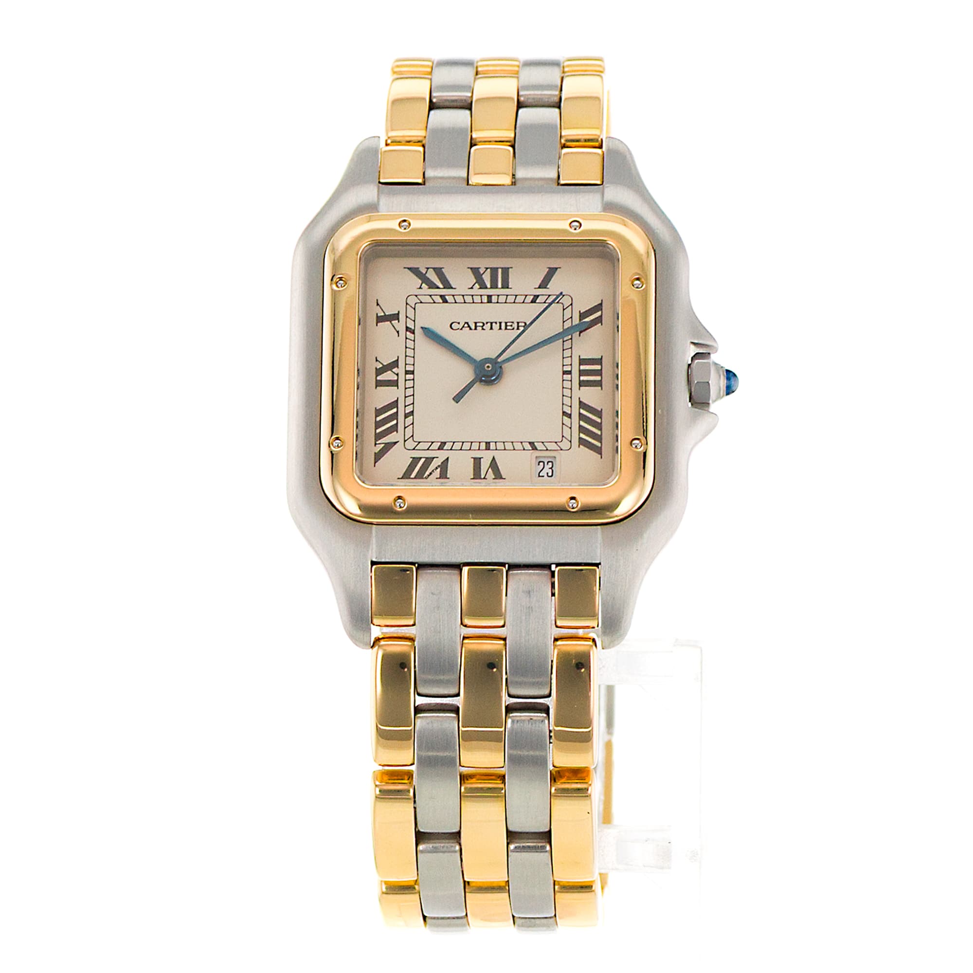 Cartier Panthere W25028B6 187949 27mm Large Steel Yellow Gold Ladies Watch