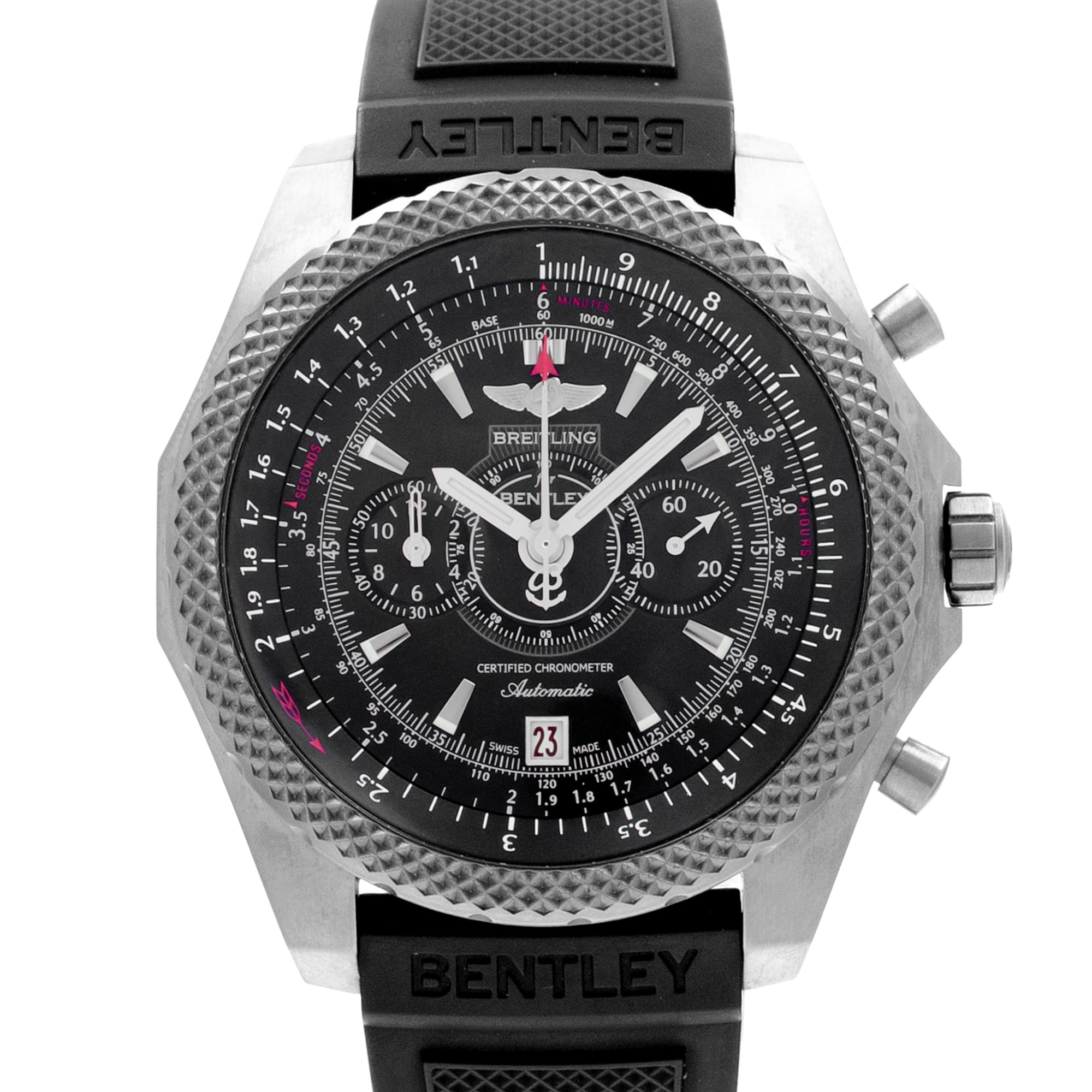 Breitling Bentley Supersports E27365 49mm Black Chronograph Titanium Mens Watch