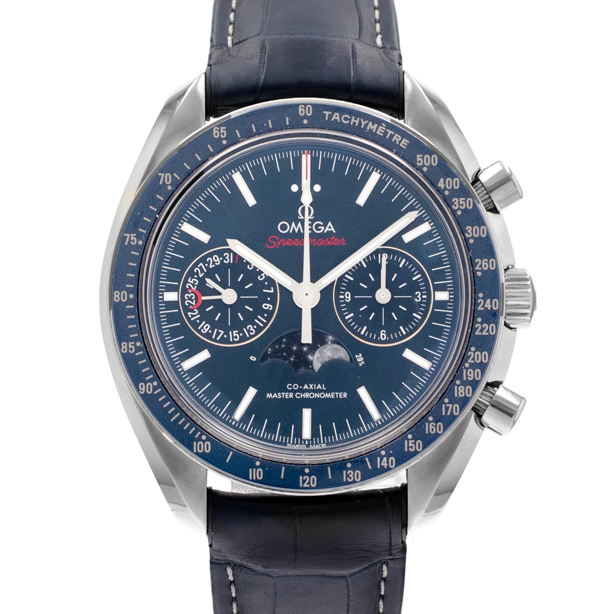 Omega Speedmaster 304.33.44.52.03.001 Blue Moonphase Chronograph Mens Watch 2017